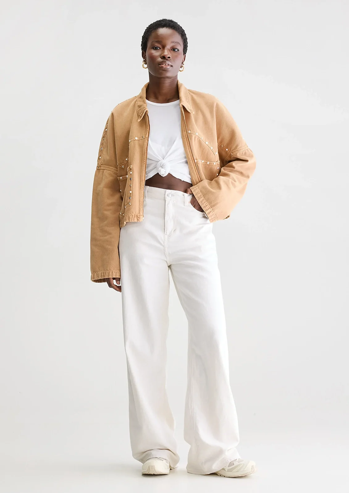 Payla Studded Denim Jacket - Image 3