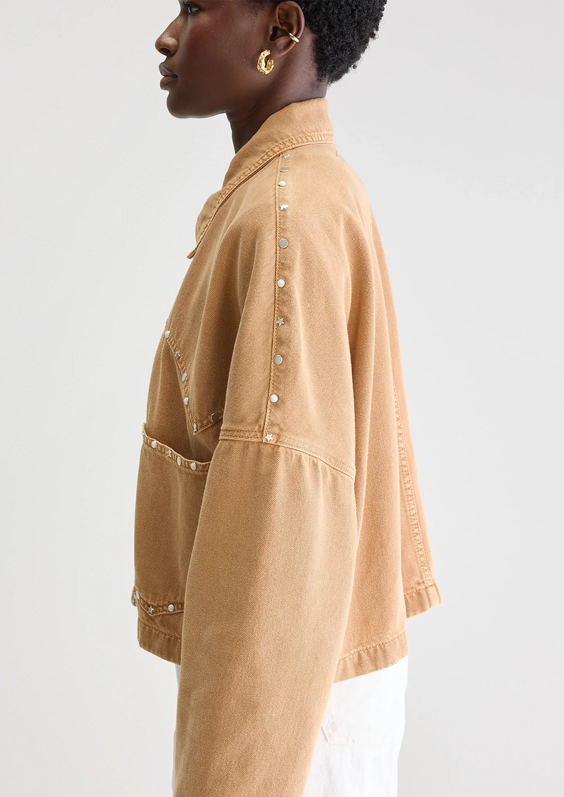 Payla Studded Denim Jacket - Image 5