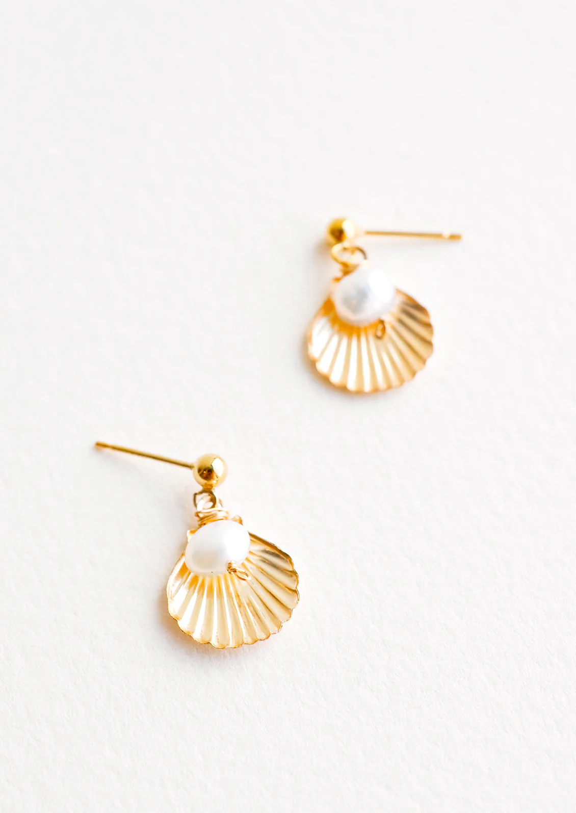 Pearled Shell Earrings