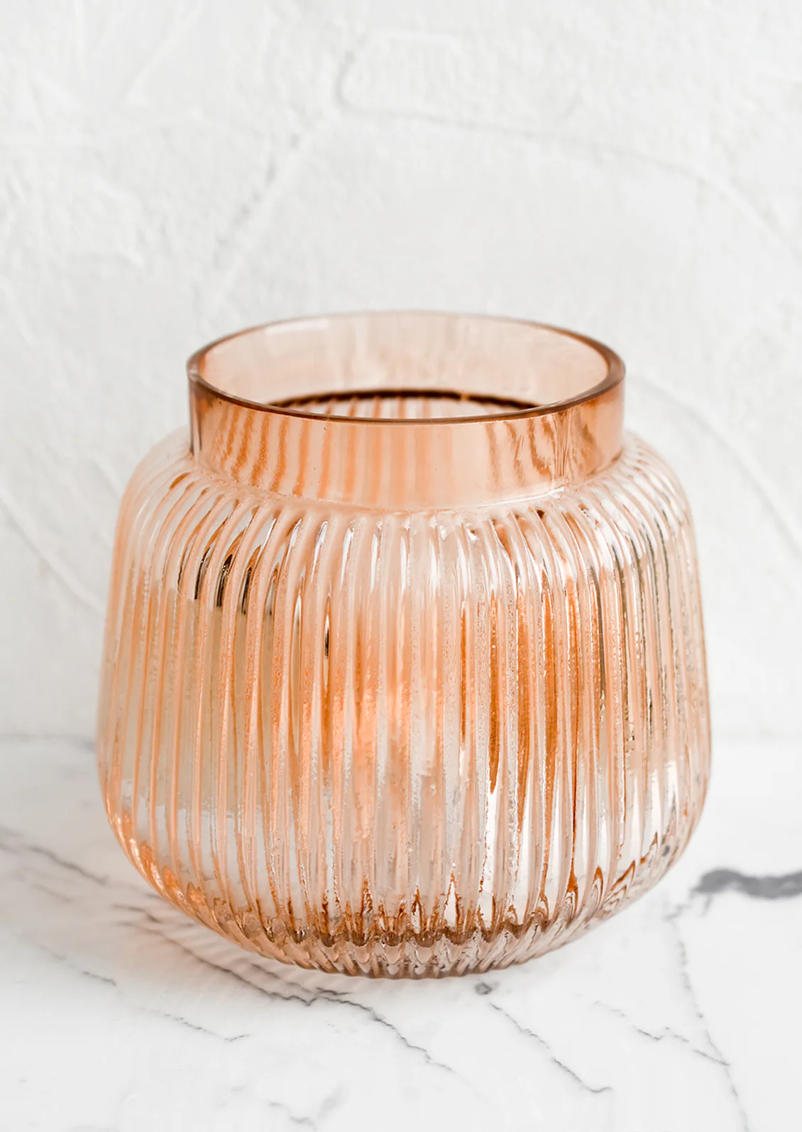 Peche Fluted Glass Vase - Image 3
