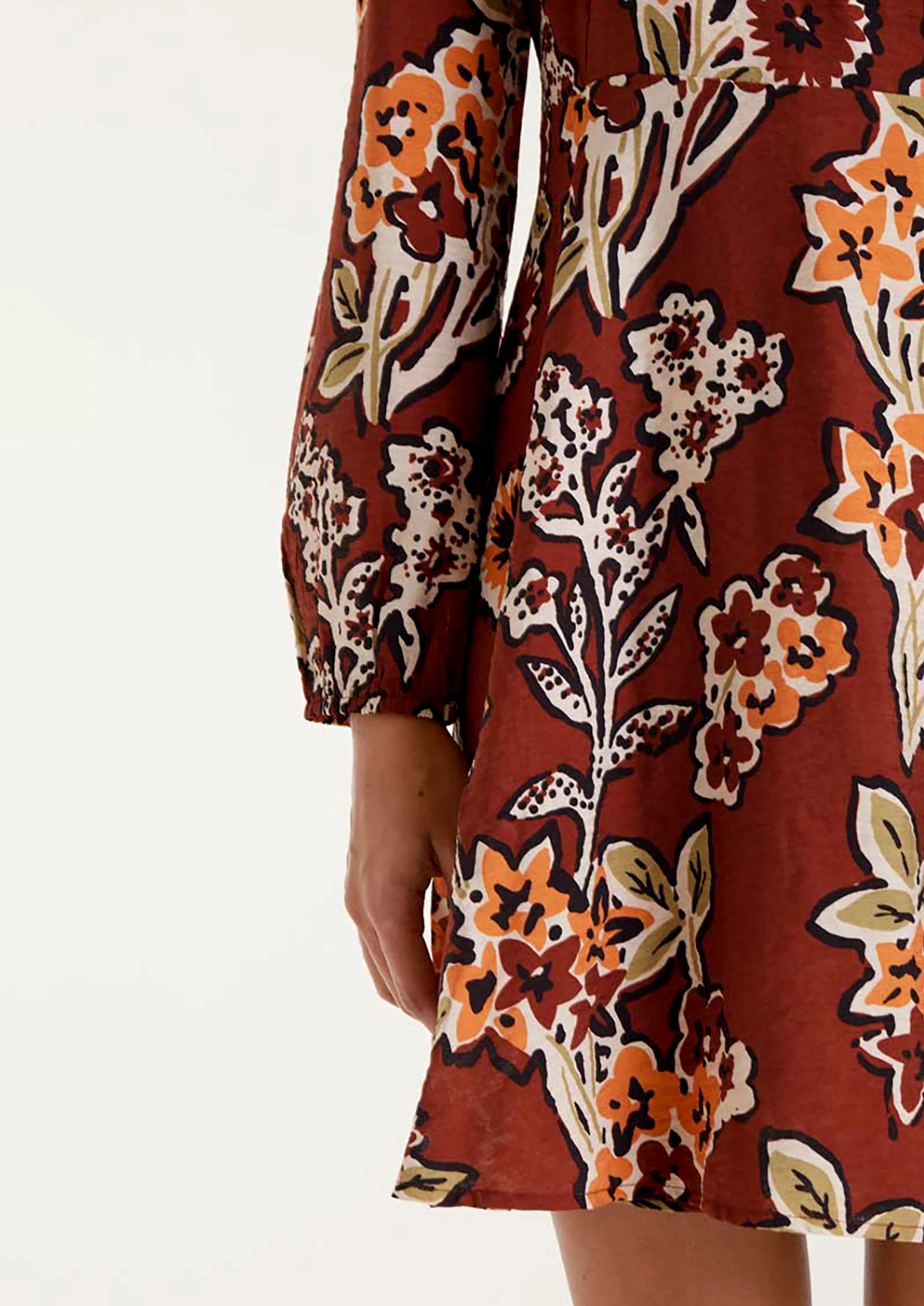Manet Printed Wrap Dress - Image 2