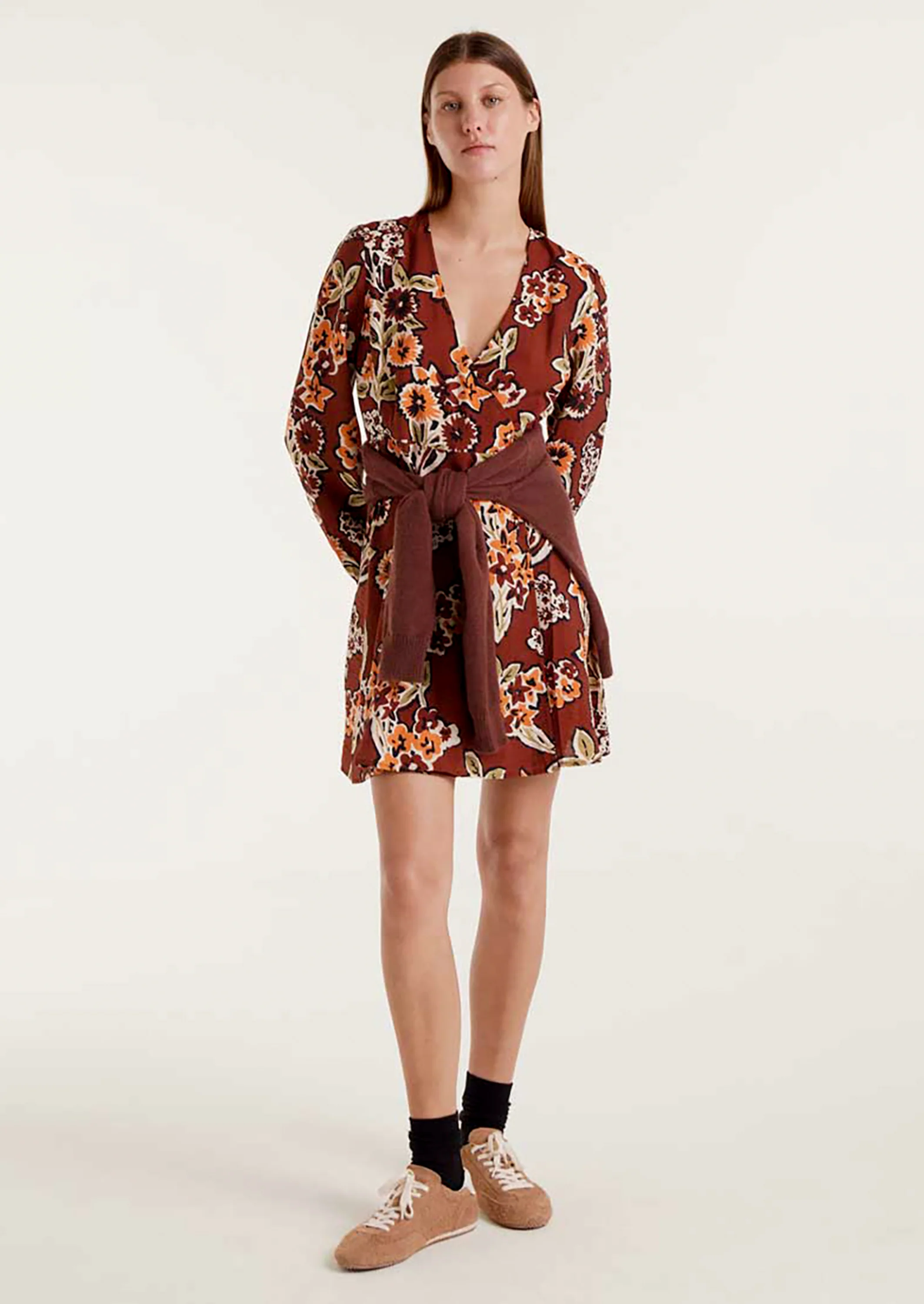 Manet Printed Wrap Dress - Image 4