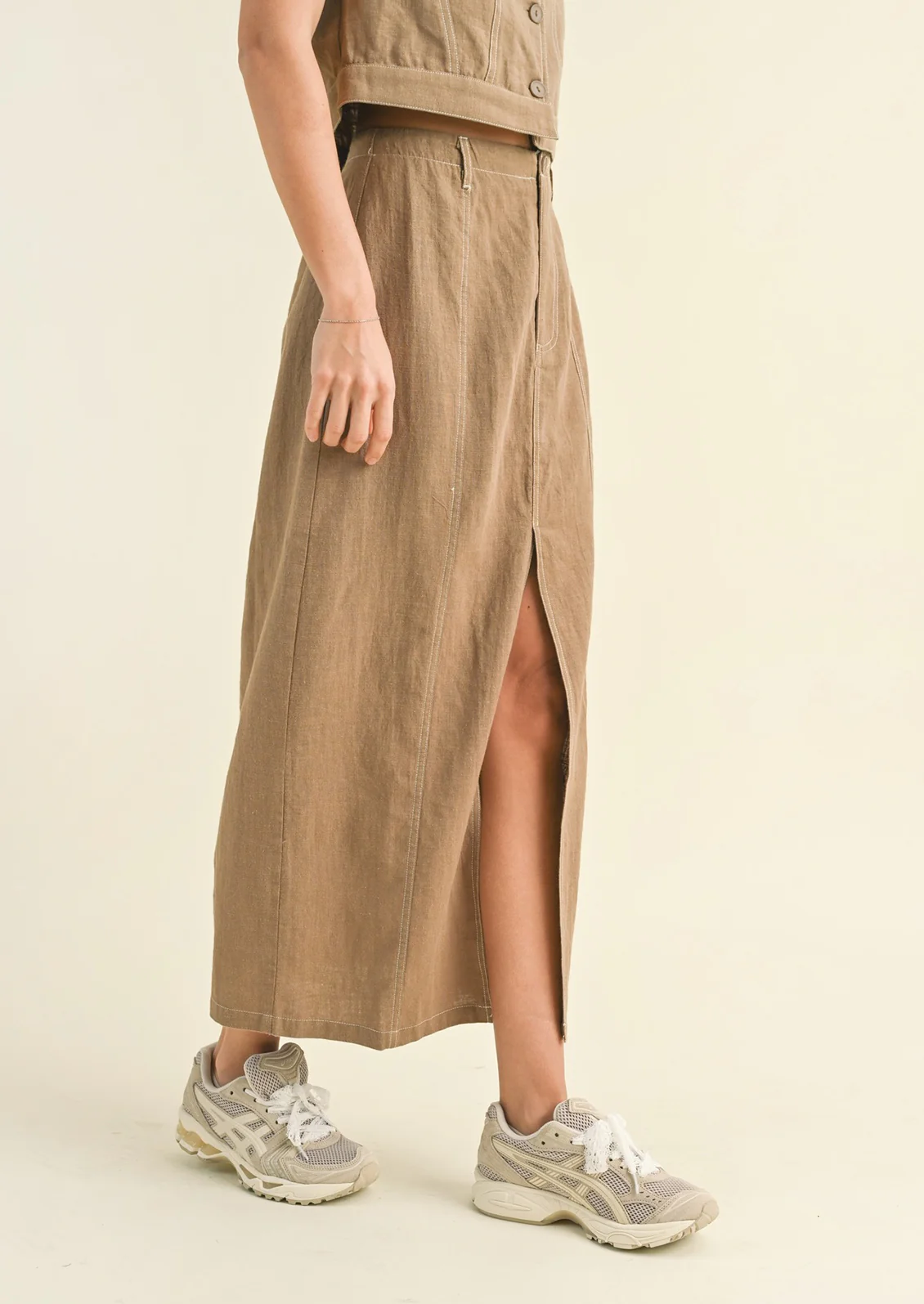 Perth Linen-Cotton Skirt - Image 3