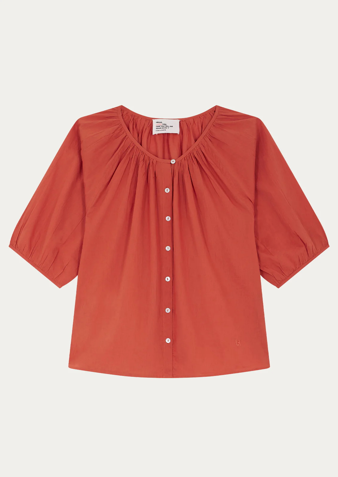 Pleated Airy Cotton Blouse - Image 3