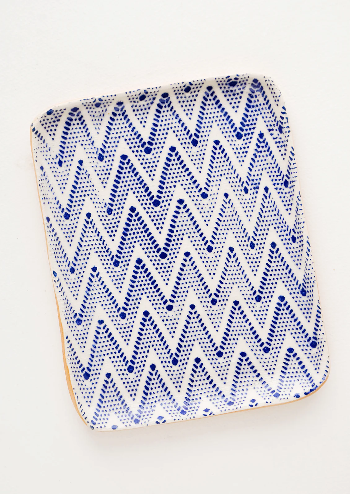 Pressed Pattern Ceramic Tea Tray
