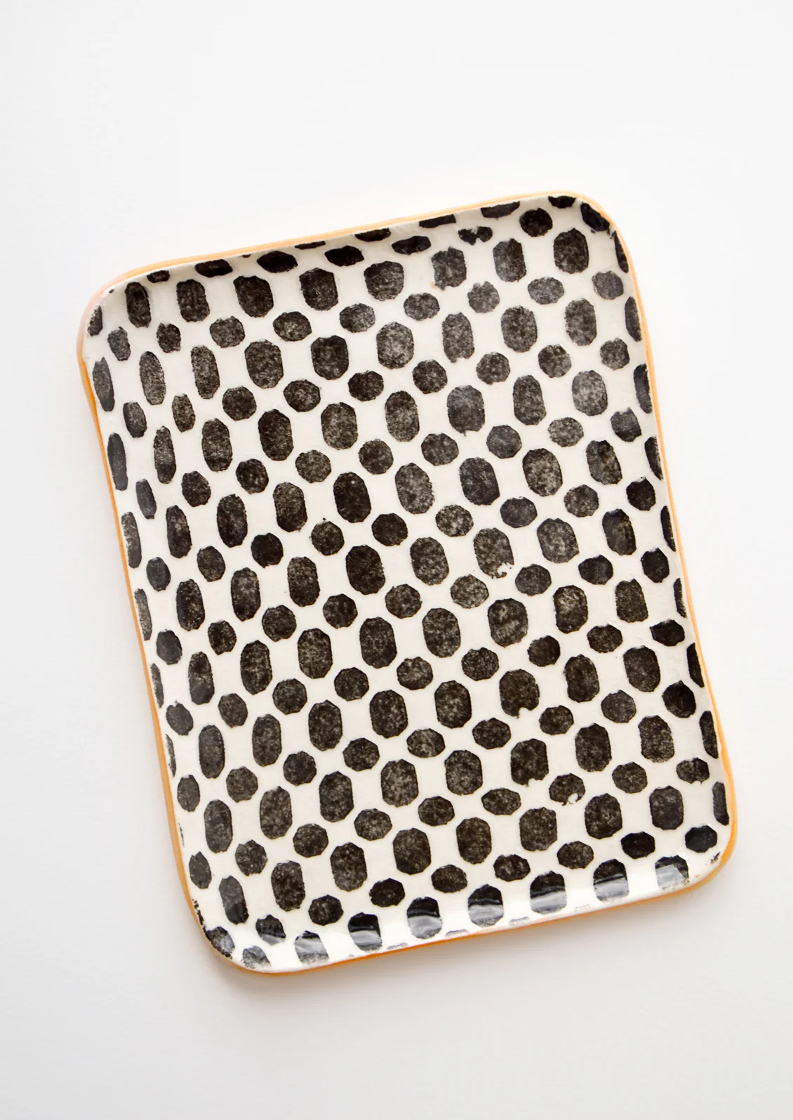 Pressed Pattern Ceramic Tea Tray - Image 3