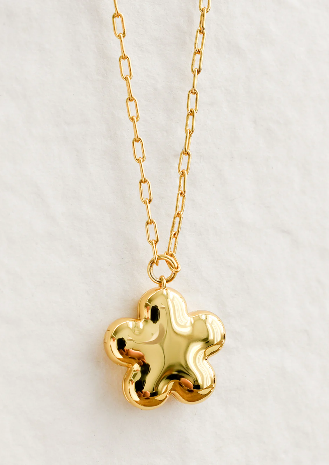 Puffy Flower Locket Necklace - Image 3