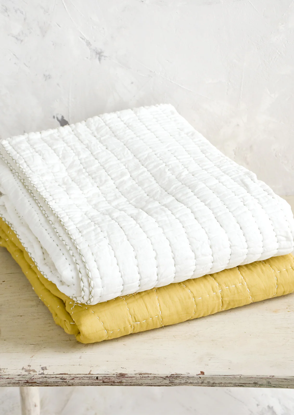 Quilted Cotton Throw