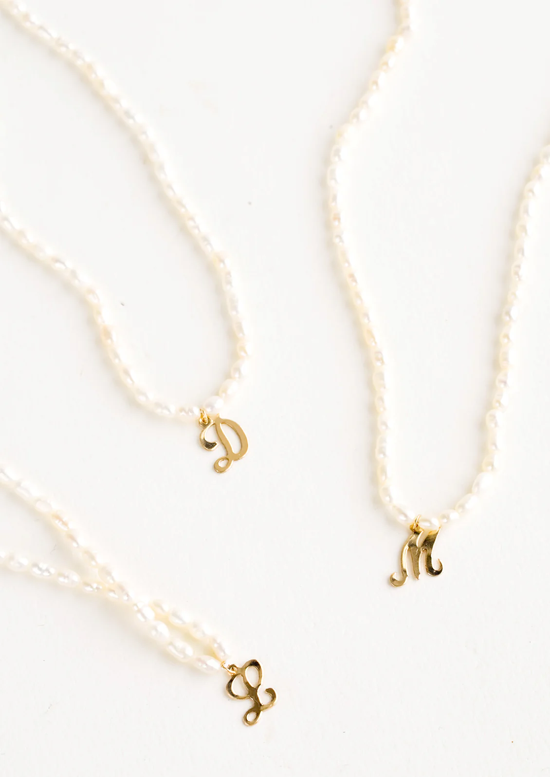 Quincy Pearl Initial Necklace