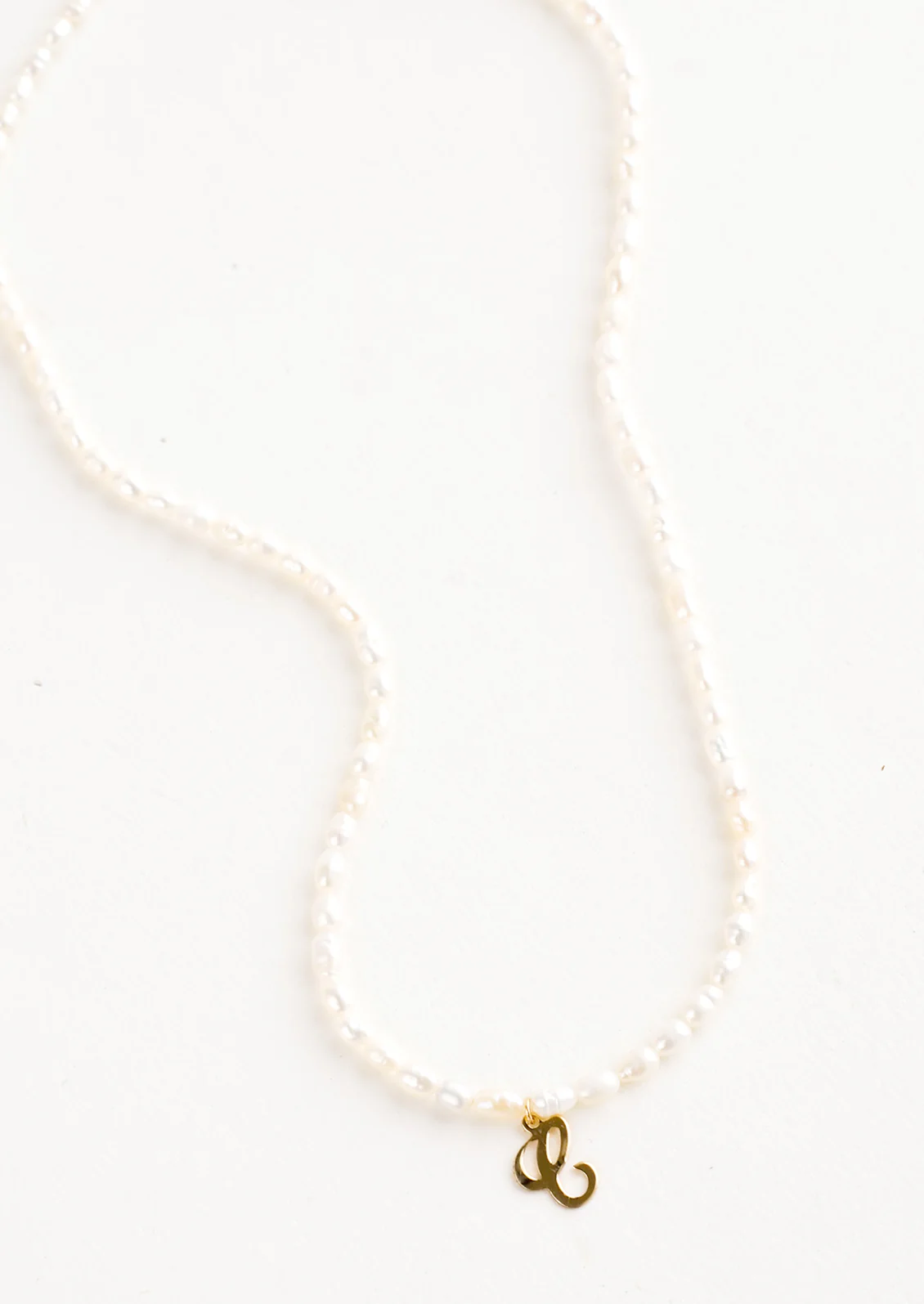 Quincy Pearl Initial Necklace - Image 4