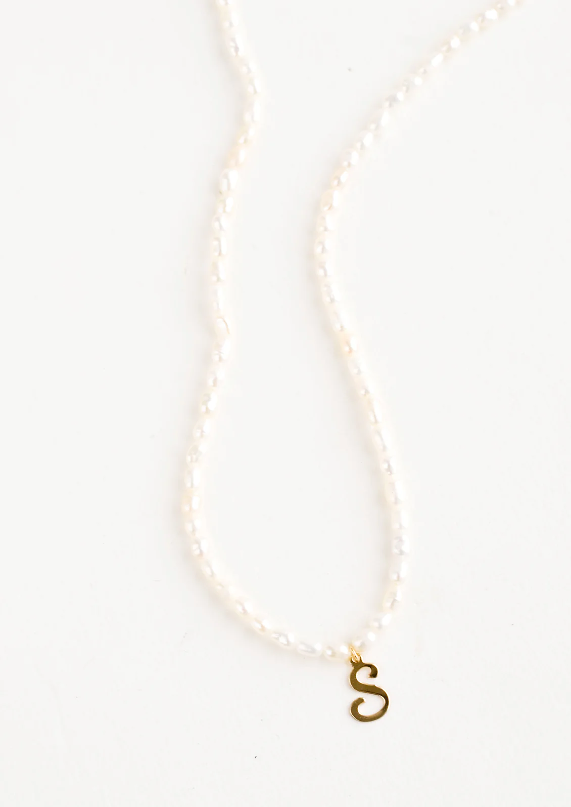 Quincy Pearl Initial Necklace - Image 5