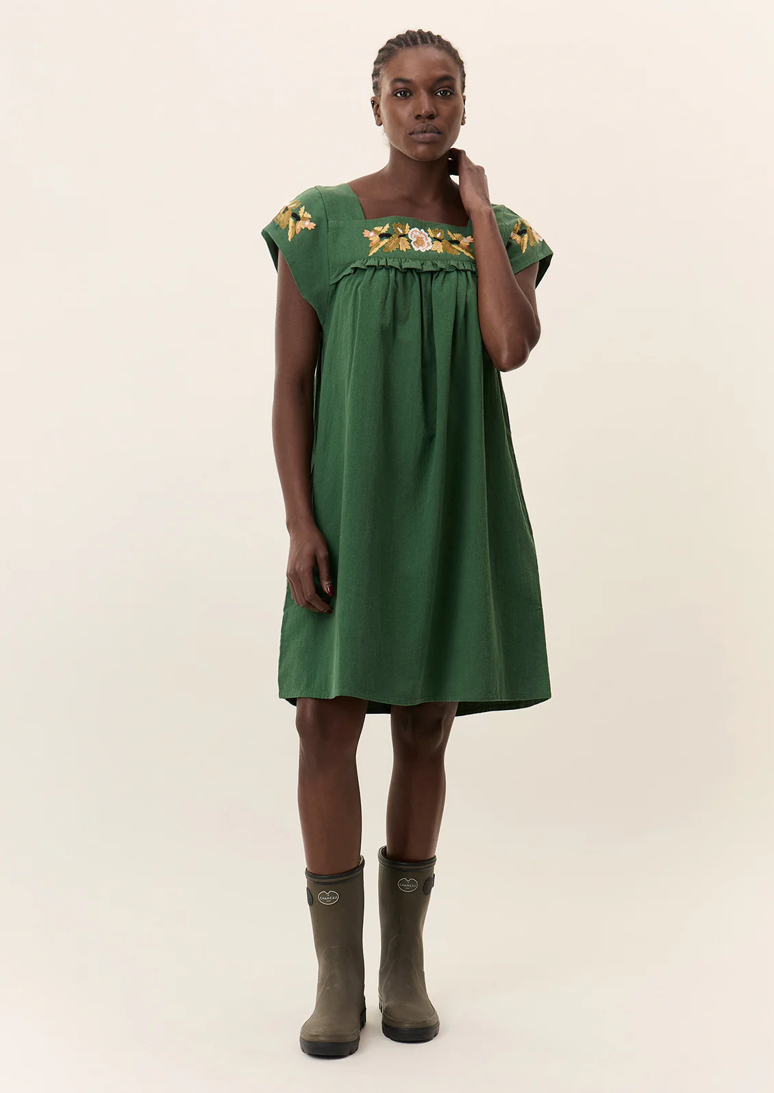 Raddix Embroidered Dress - Image 2