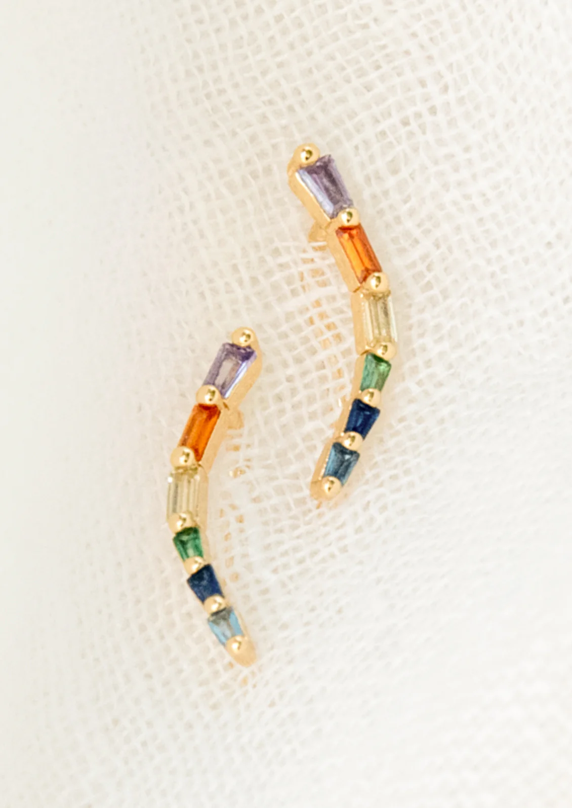 Rainbow Climber Stud Earrings