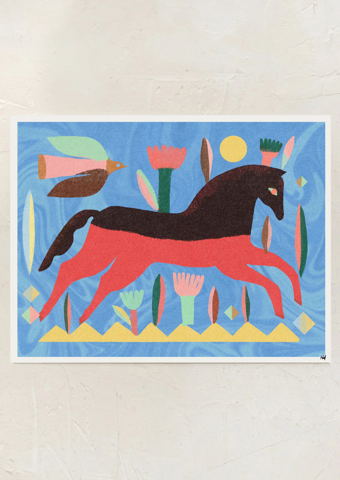 Red Horse Print