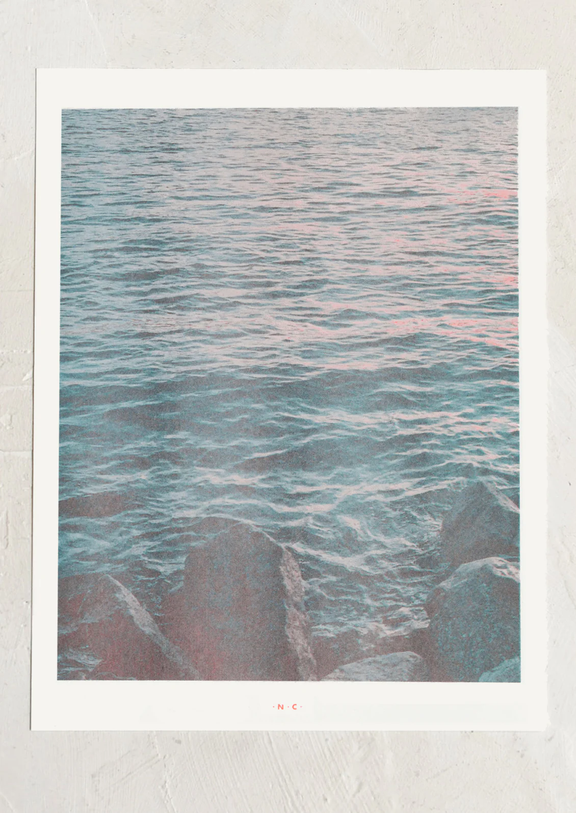 River Sunset Risograph Print