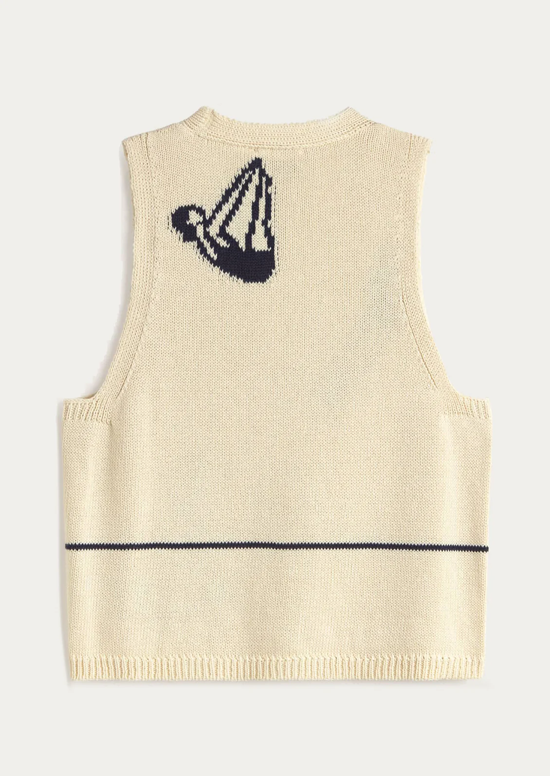 Robbie Knit Vest in Swimmers - Image 4