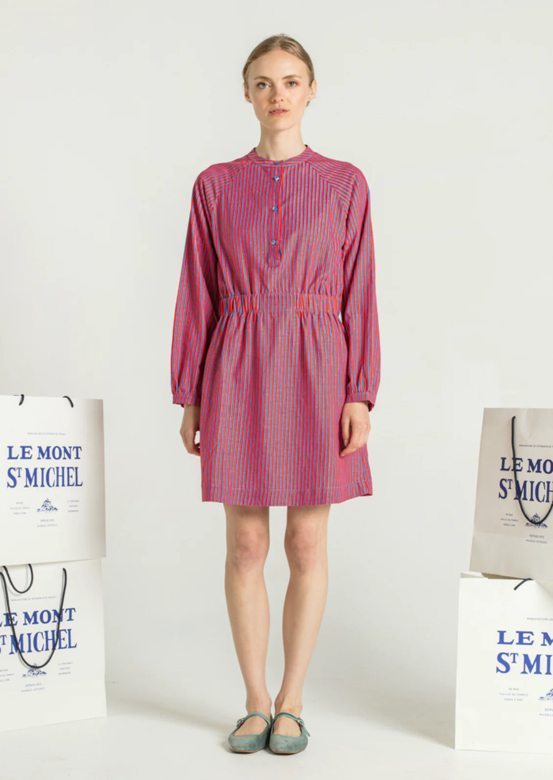 Romance Cotton Shirt Dress - Image 2