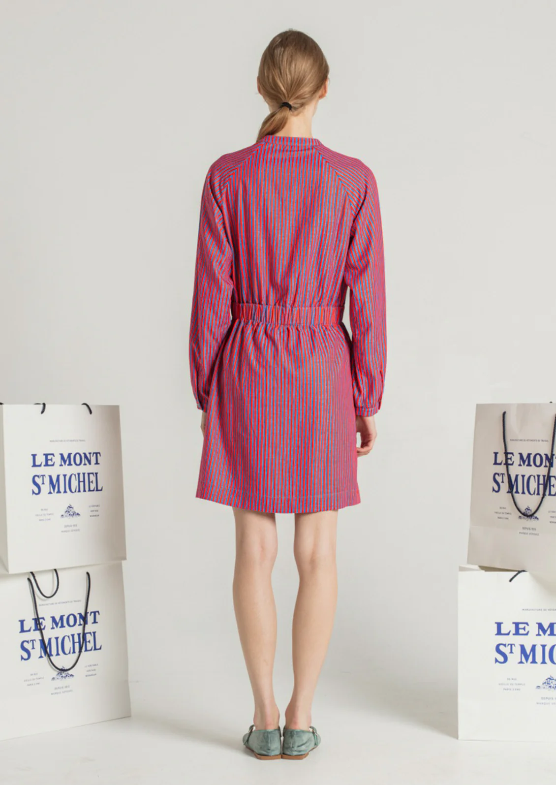 Romance Cotton Shirt Dress - Image 3
