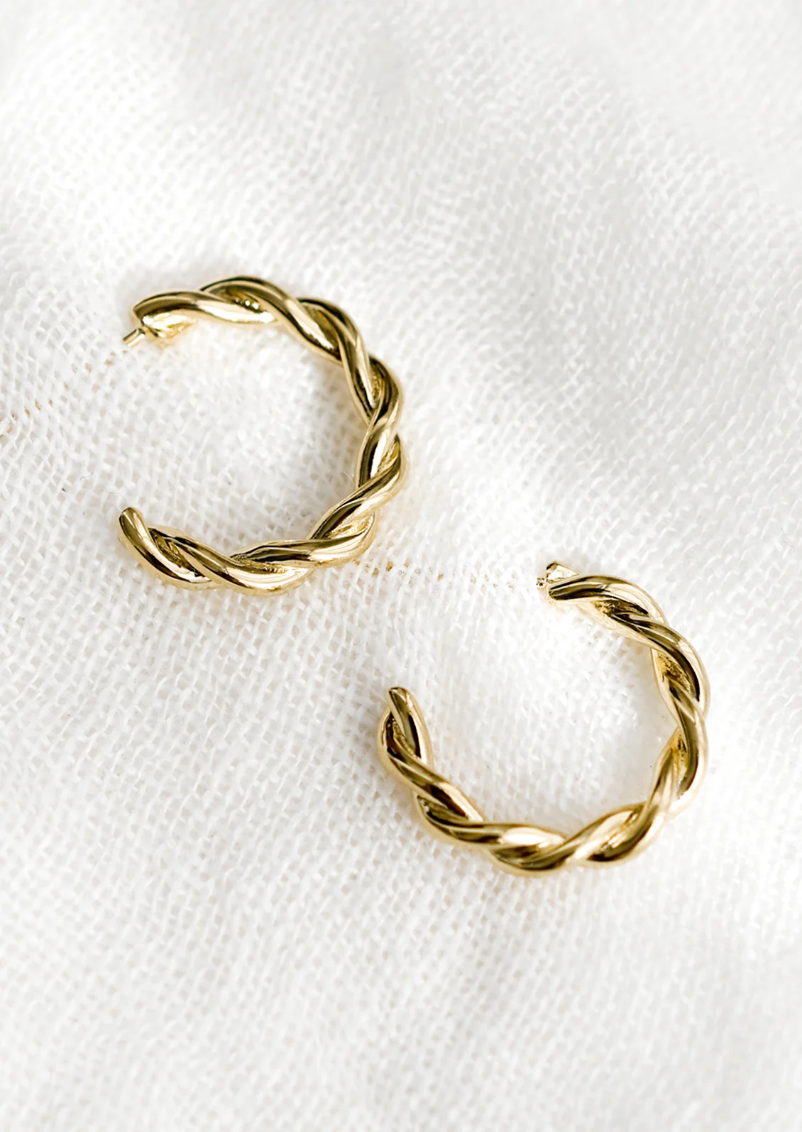French Twist Hoop Earrings - Image 2