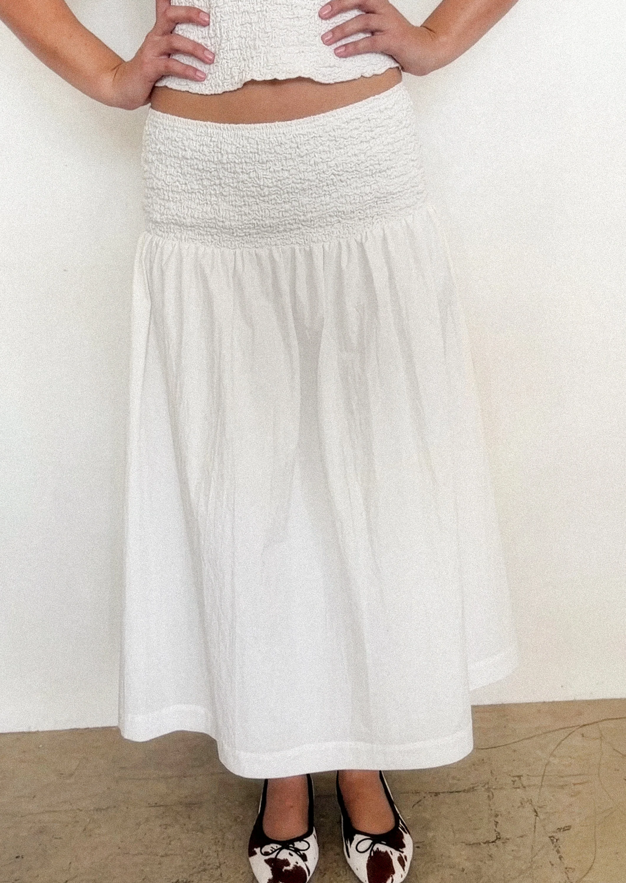 Ruby Smocked Waist Skirt