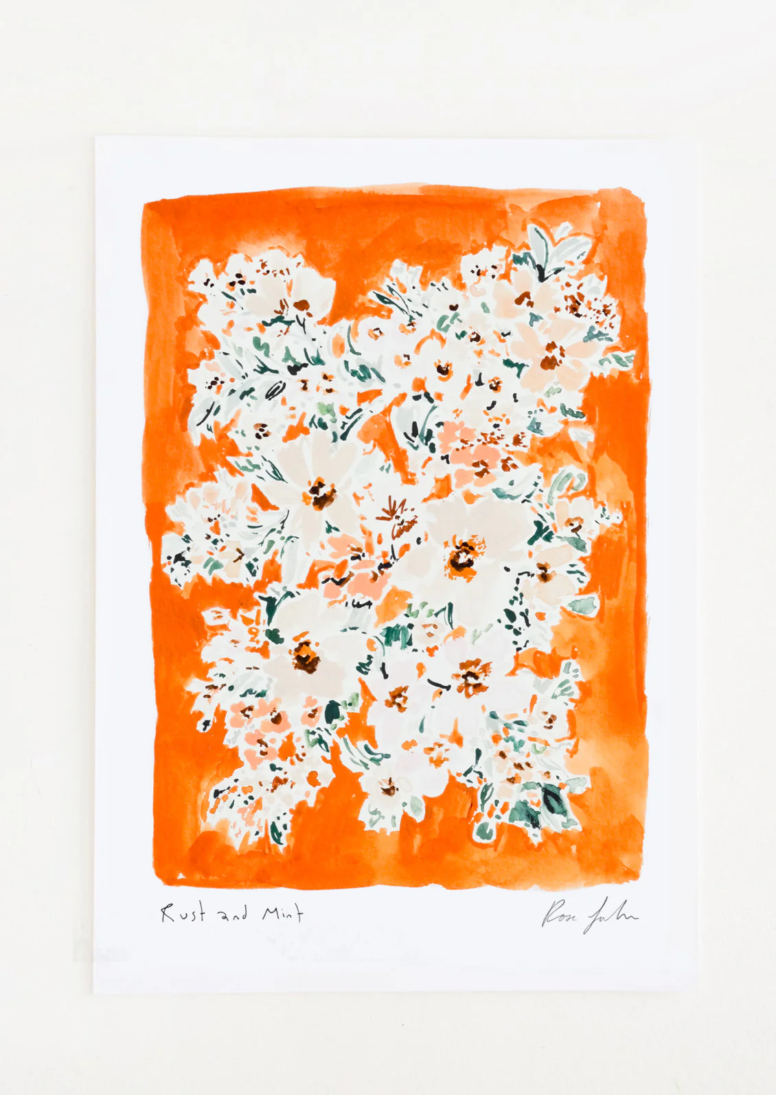 Rust & Mint Print