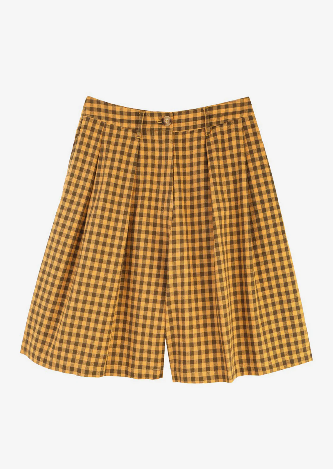 Sanne Shorts in Toffee Gingham