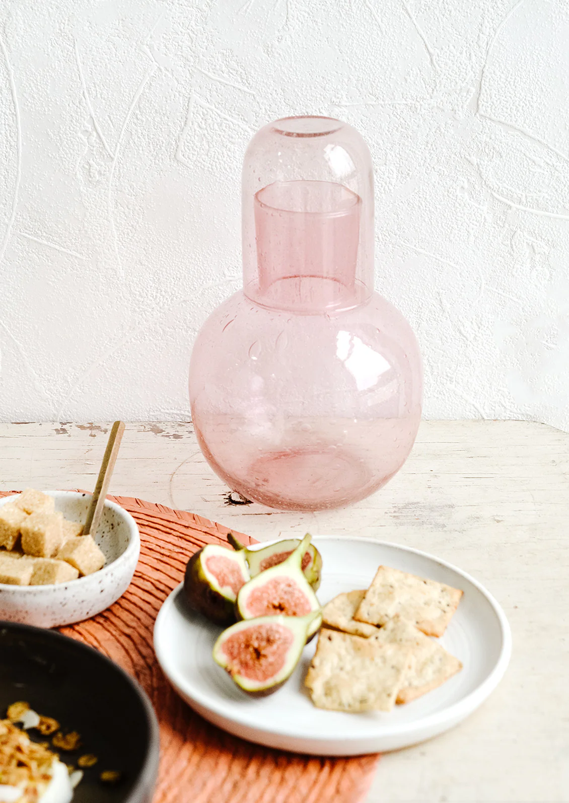 Seeded Glass Carafe Set - Image 3