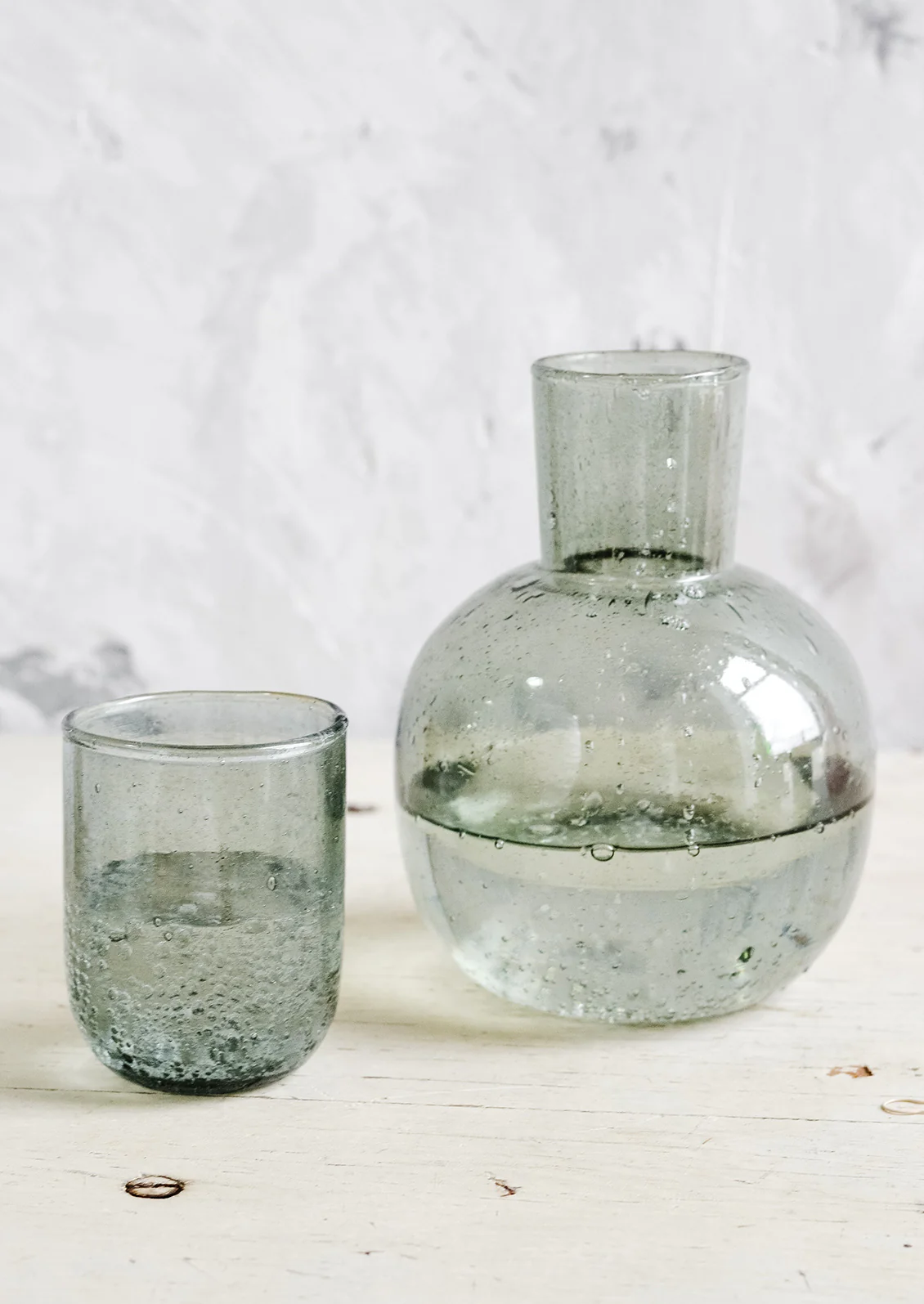 Seeded Glass Carafe Set - Image 4