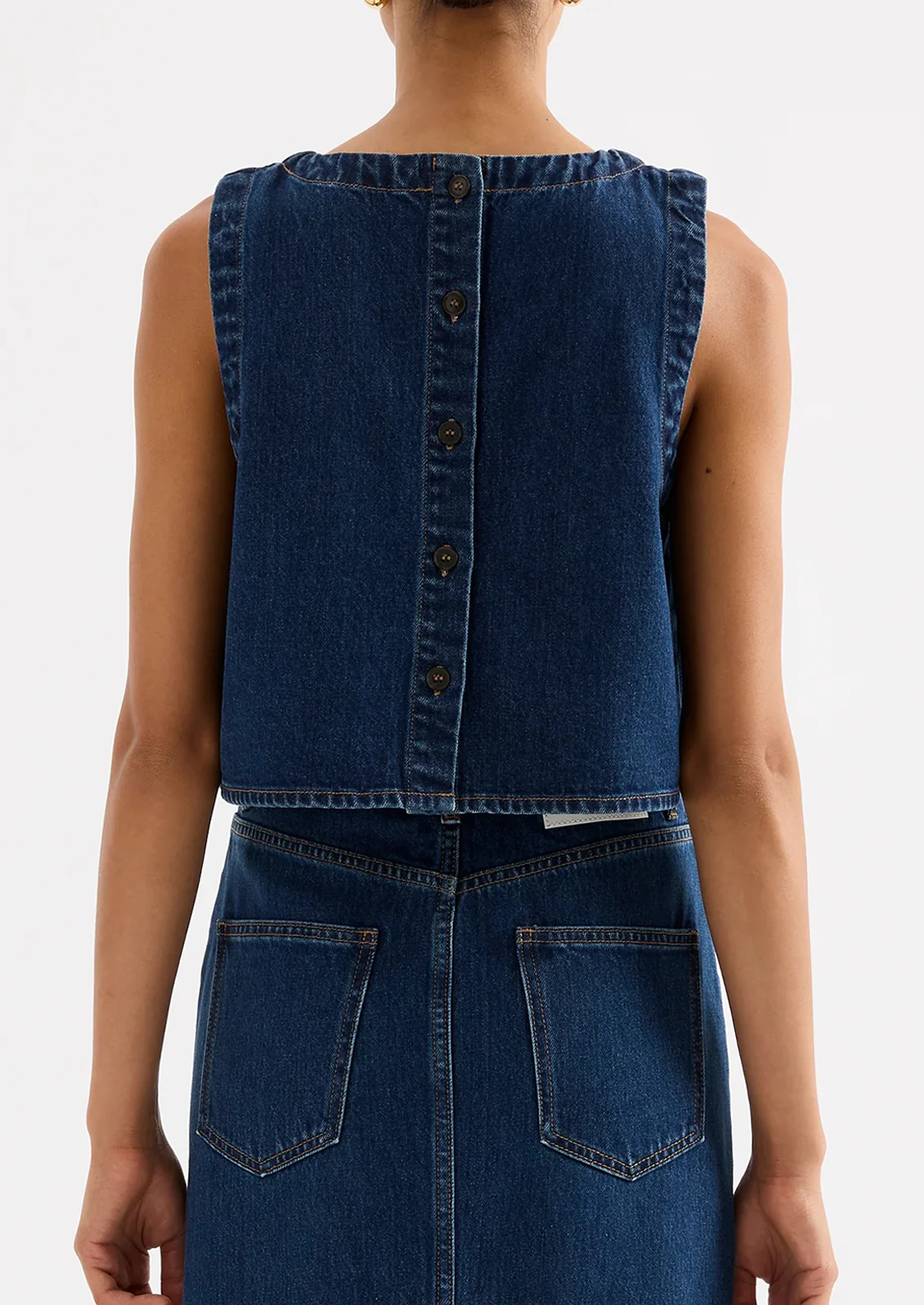 Sia Organic Denim Top - Image 2