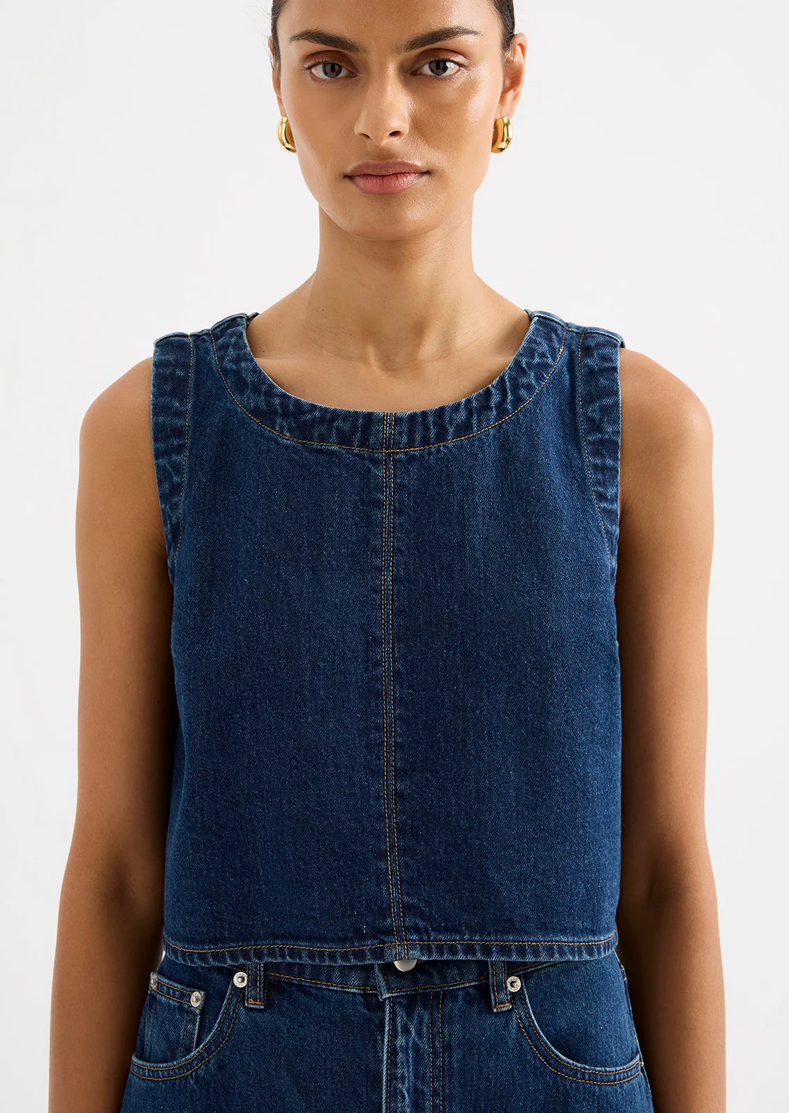 Sia Organic Denim Top - Image 4