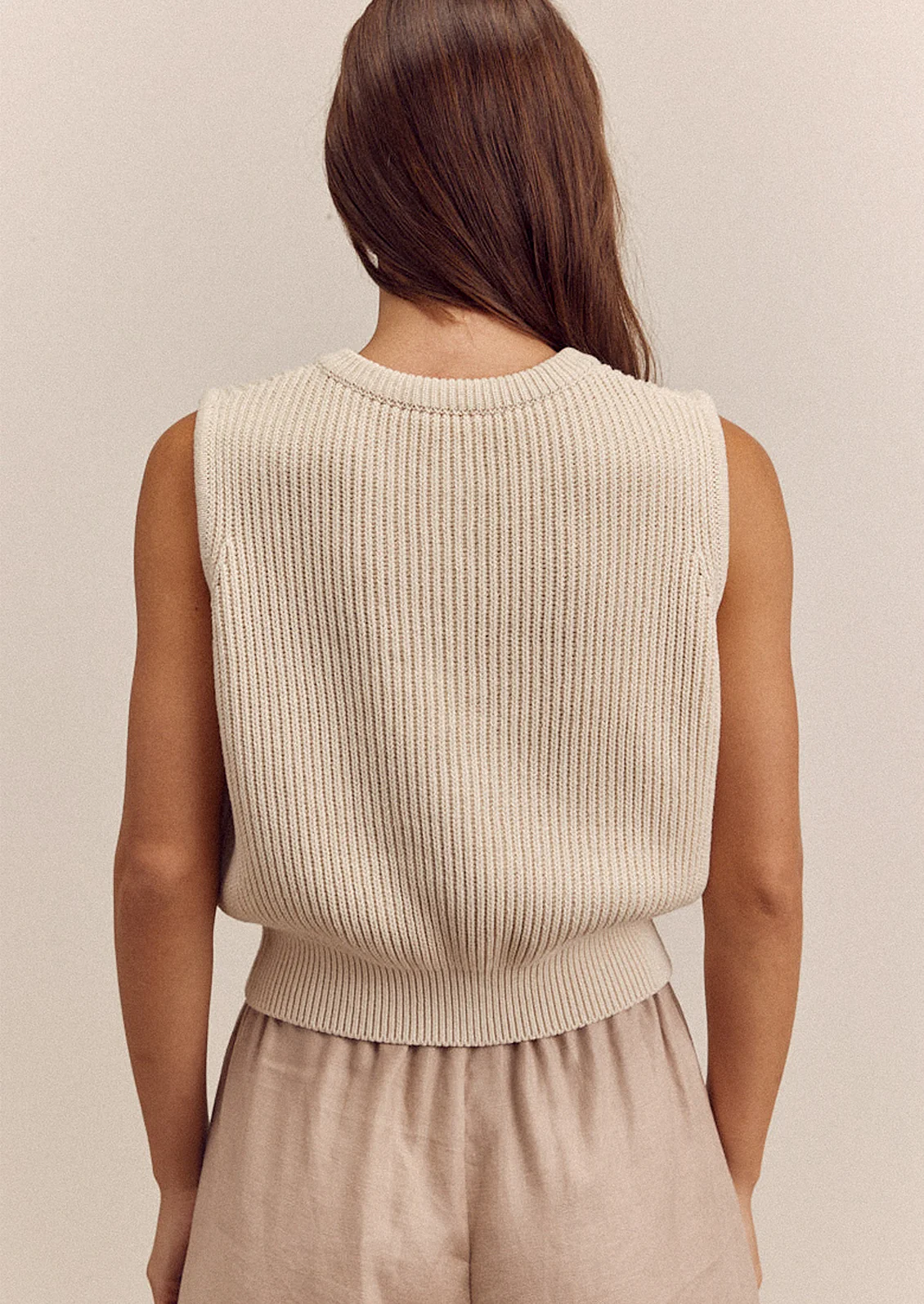 Sidney Cotton Knit Vest - Image 2