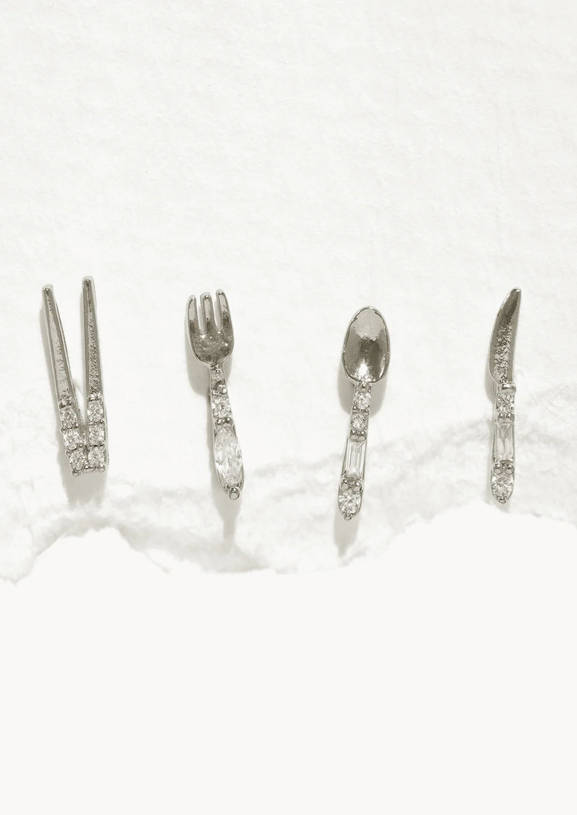 Silverware Stud Earring Set - Image 3