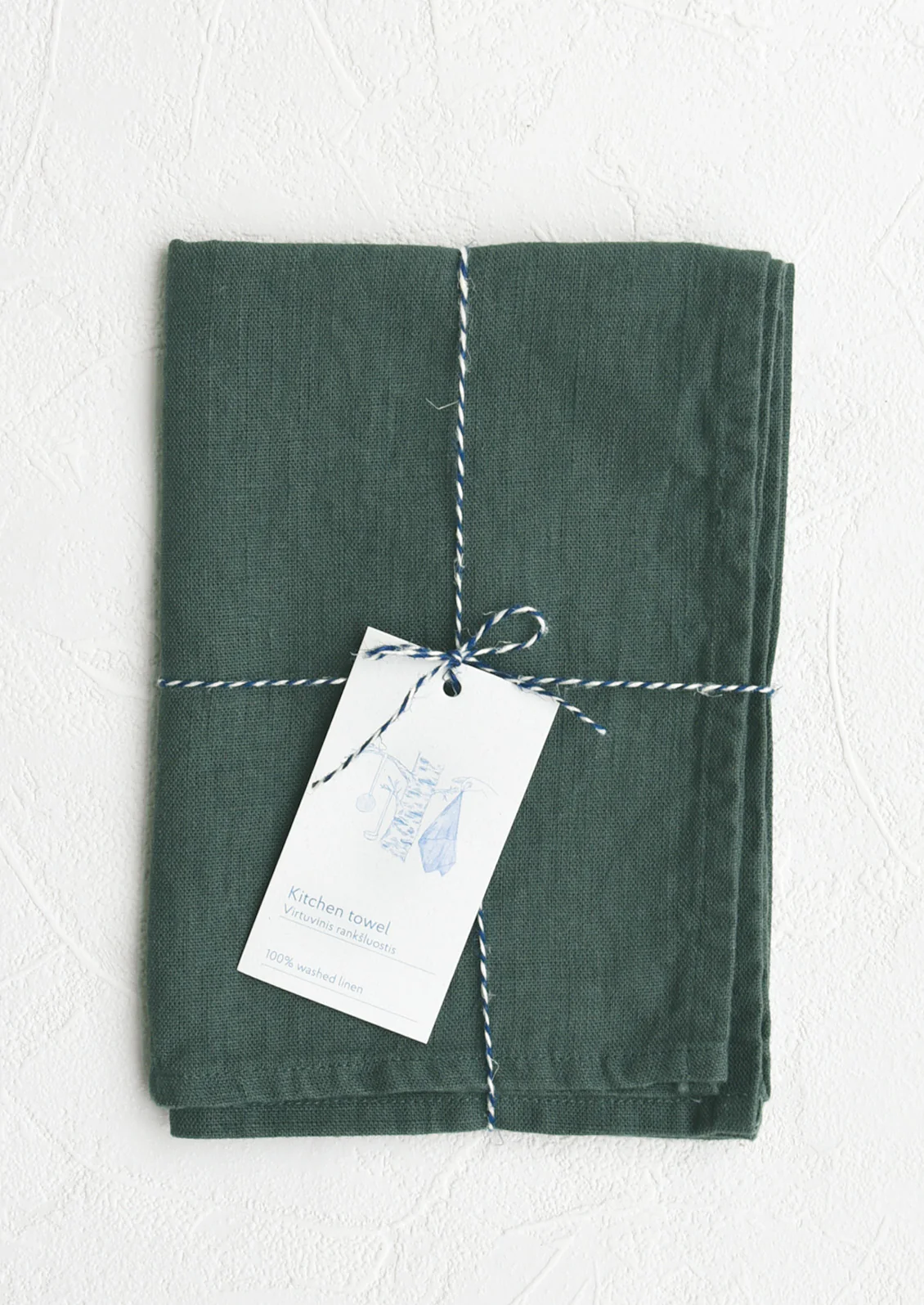 Solid Linen Tea Towel - Image 6