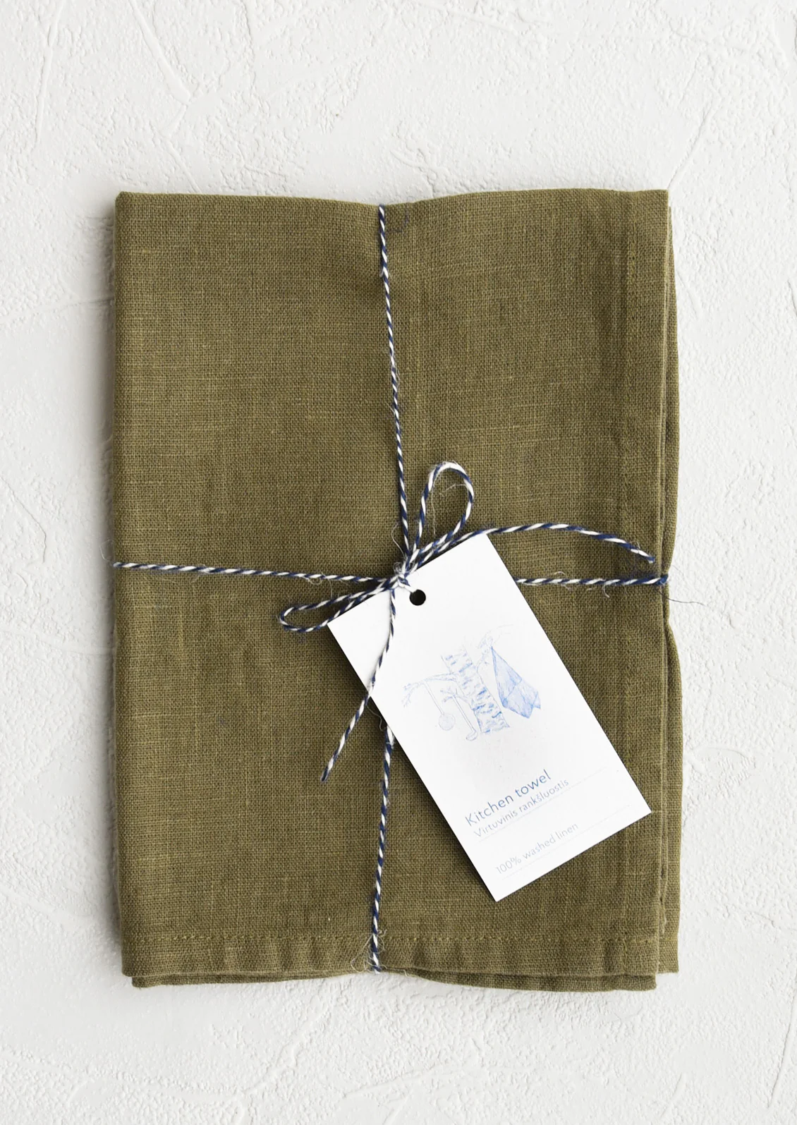 Solid Linen Tea Towel - Image 7