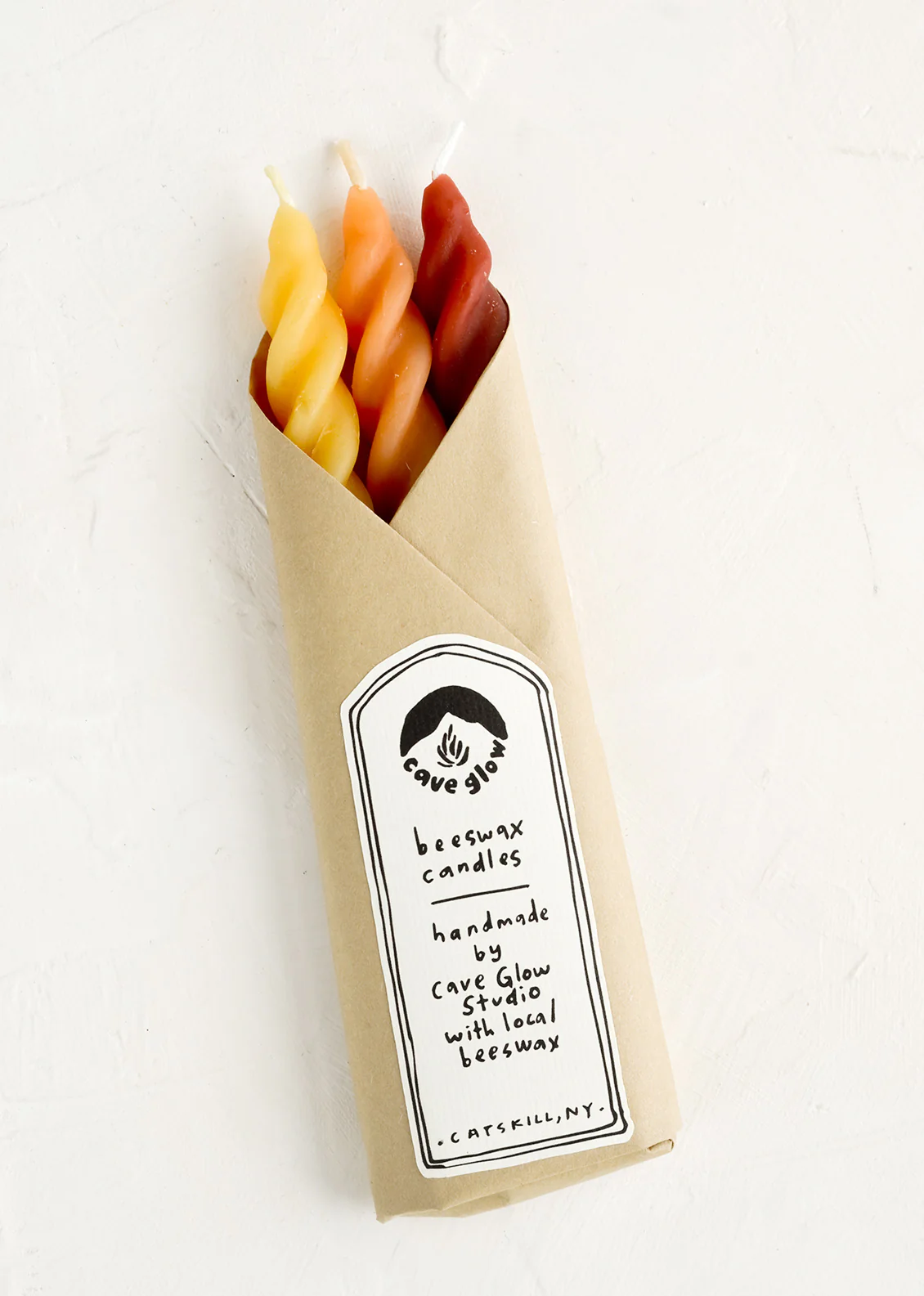 Spiral Beeswax Taper Candles - Image 3