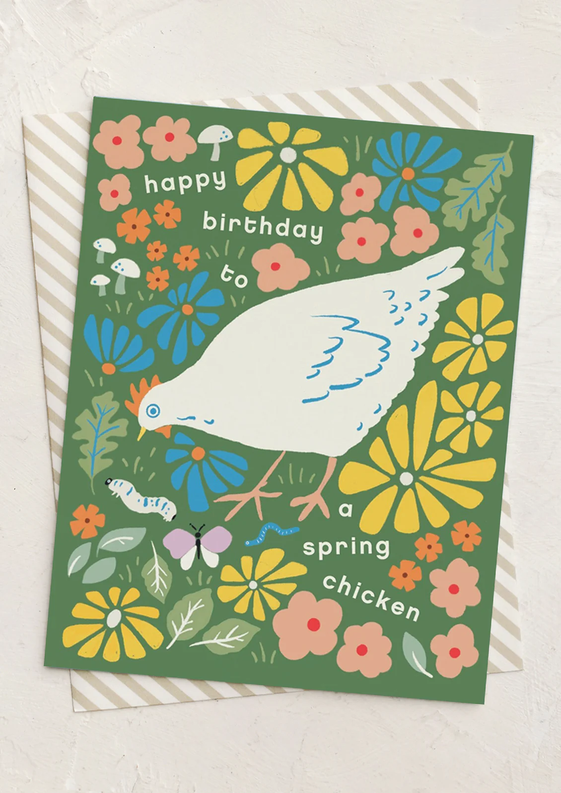 Spring Chicken Birthday Card