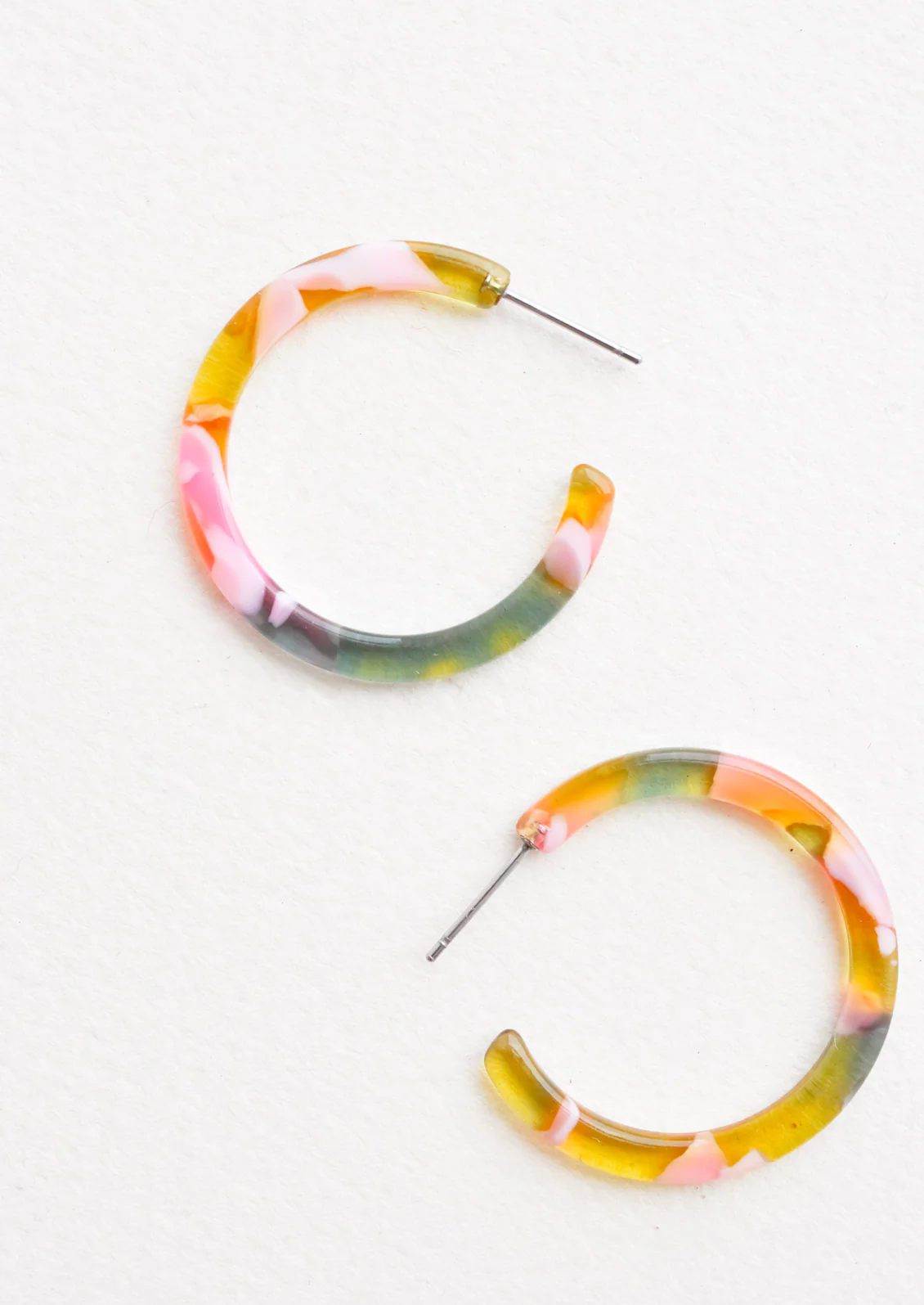 Spring Garden Hoop Earrings