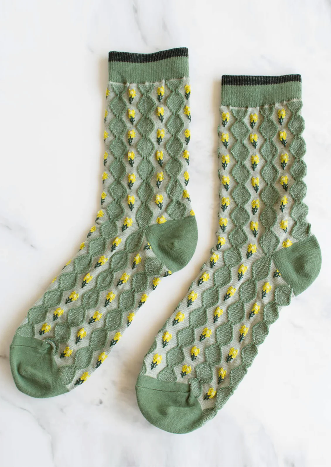 Stacked Floral Socks - Image 3
