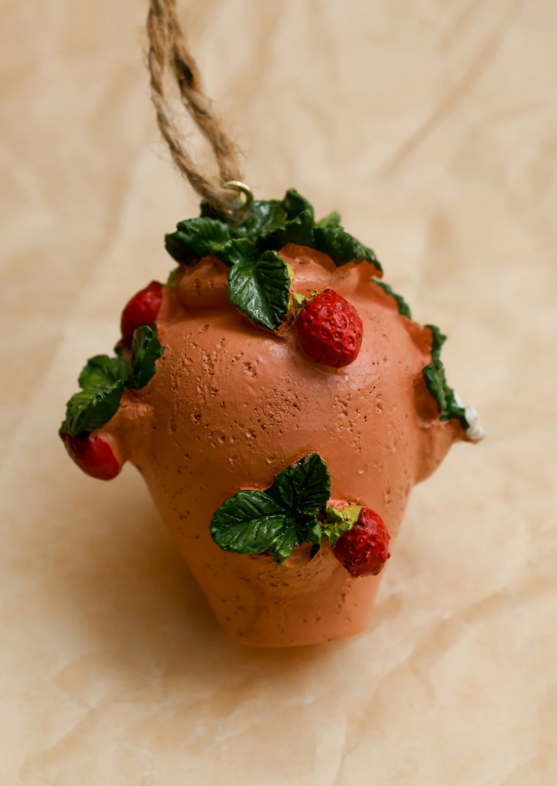 Strawberry Pot Ornament