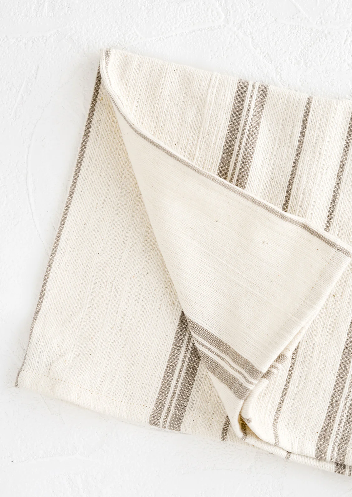 Striped Natural Cotton Hand Towel - Image 2