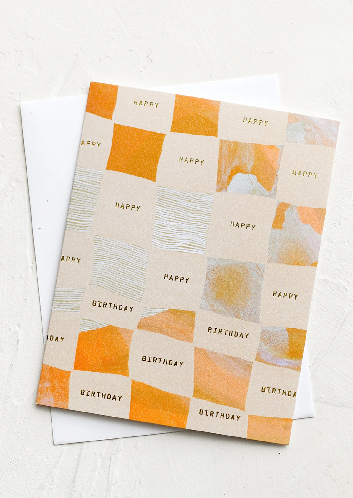 Sunbeam Checker Birthday Card