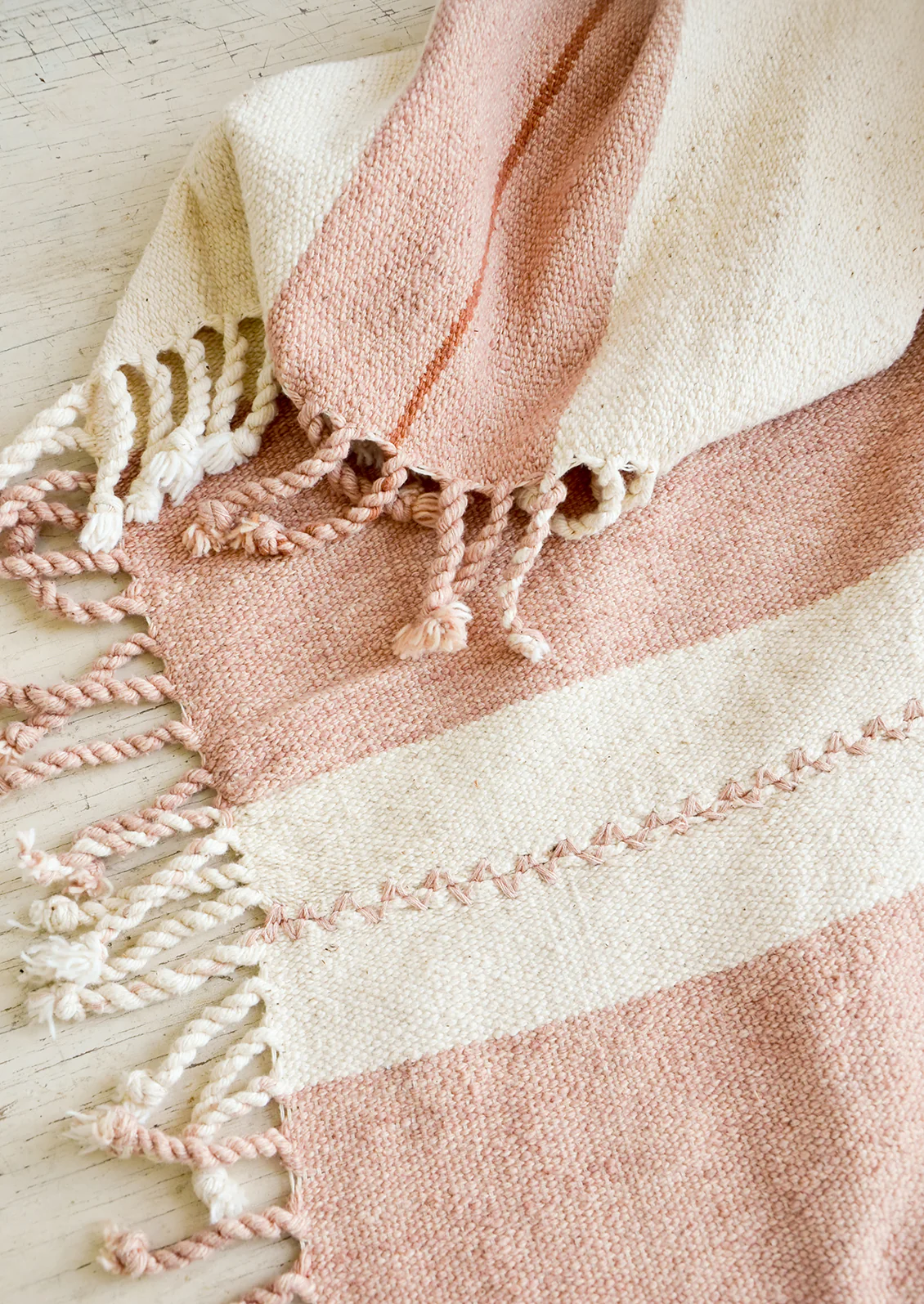Sunset Natural Cotton Blanket