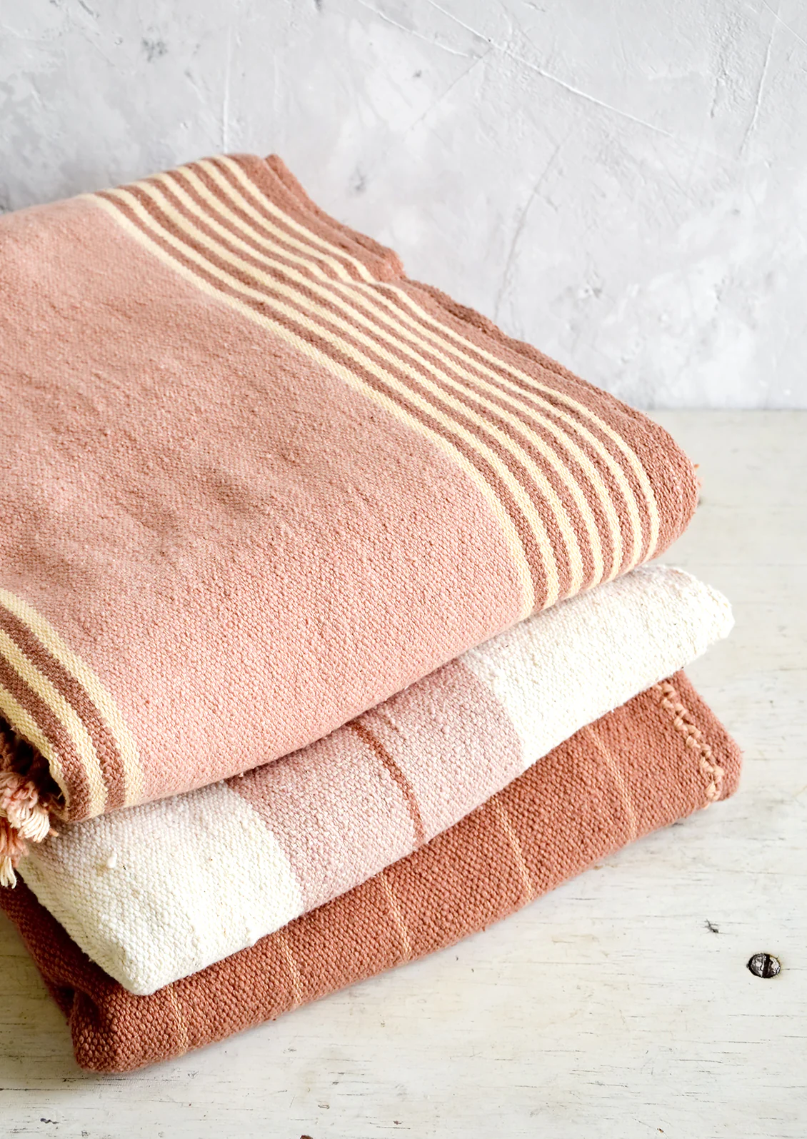 Sunset Natural Cotton Blanket - Image 3