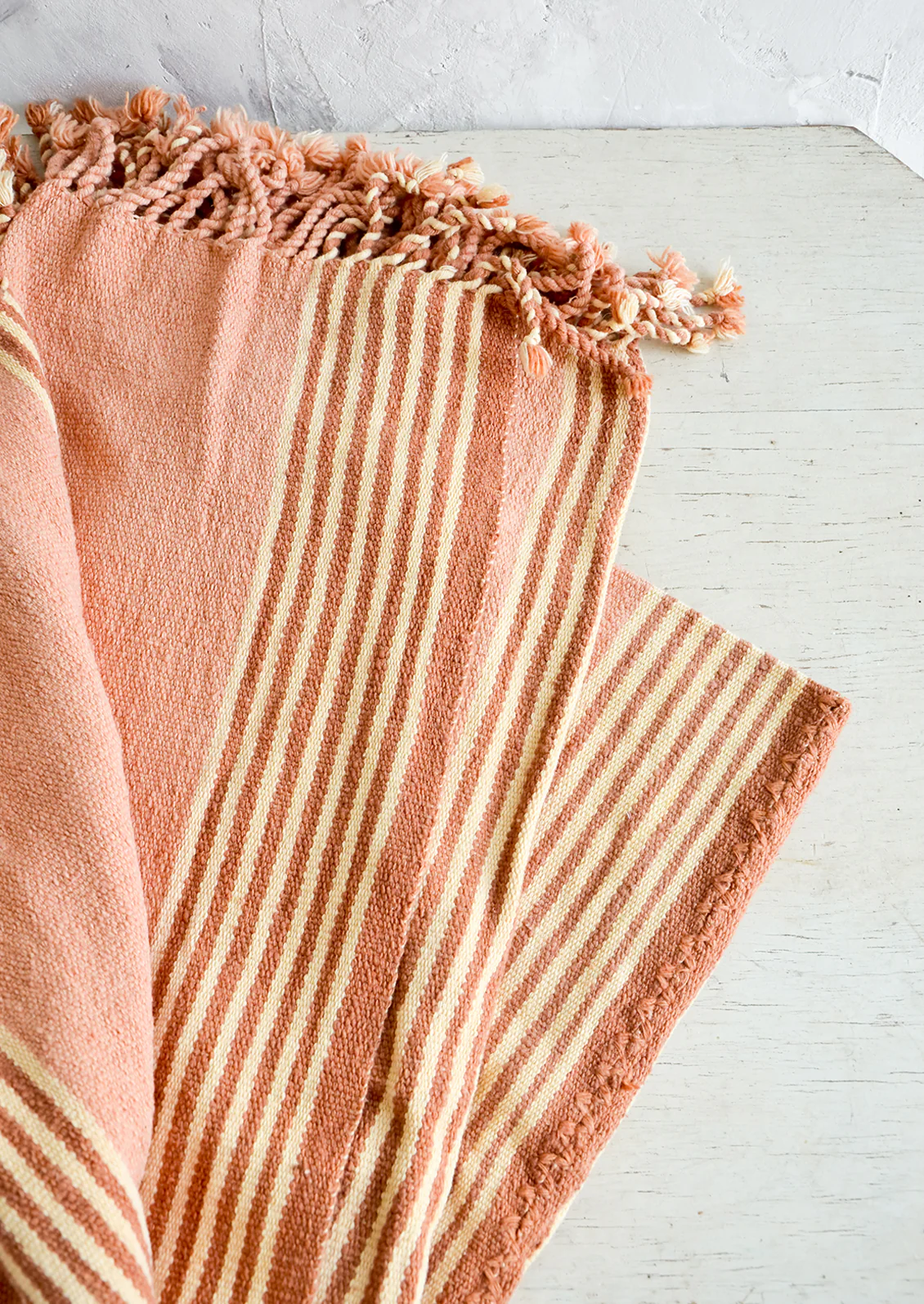 Sunset Natural Cotton Blanket - Image 4