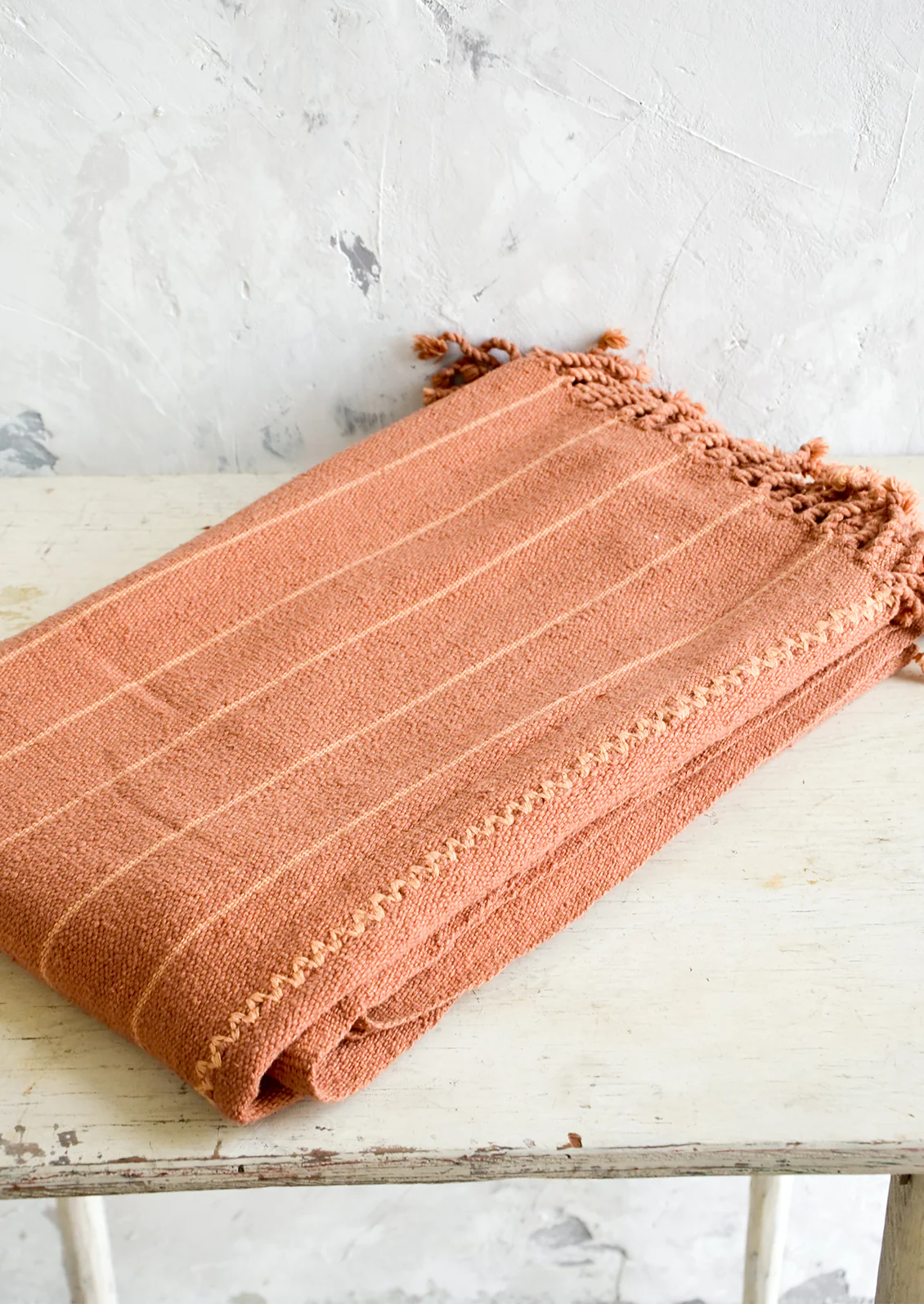Sunset Natural Cotton Blanket - Image 5