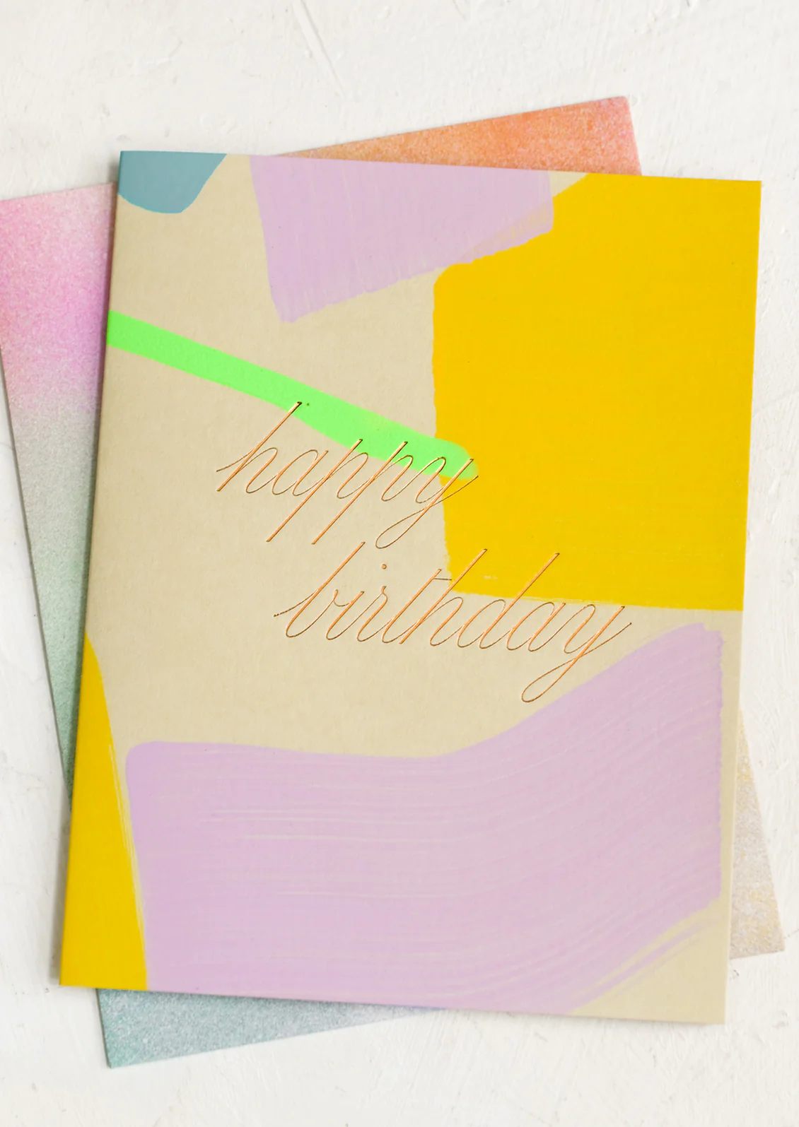 Sunshine Paintstroke Birthday Card