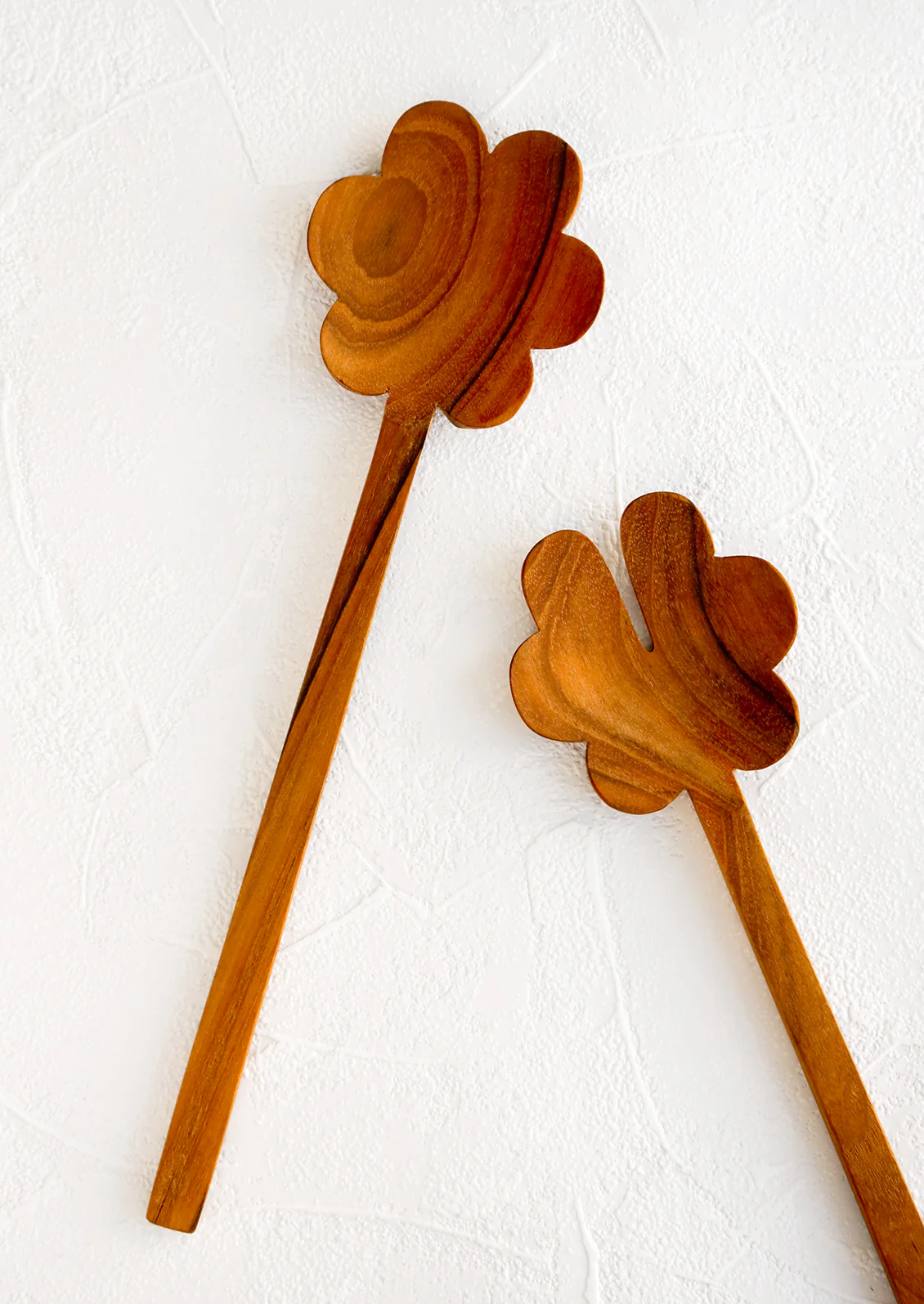 Teak Flower Serving Set