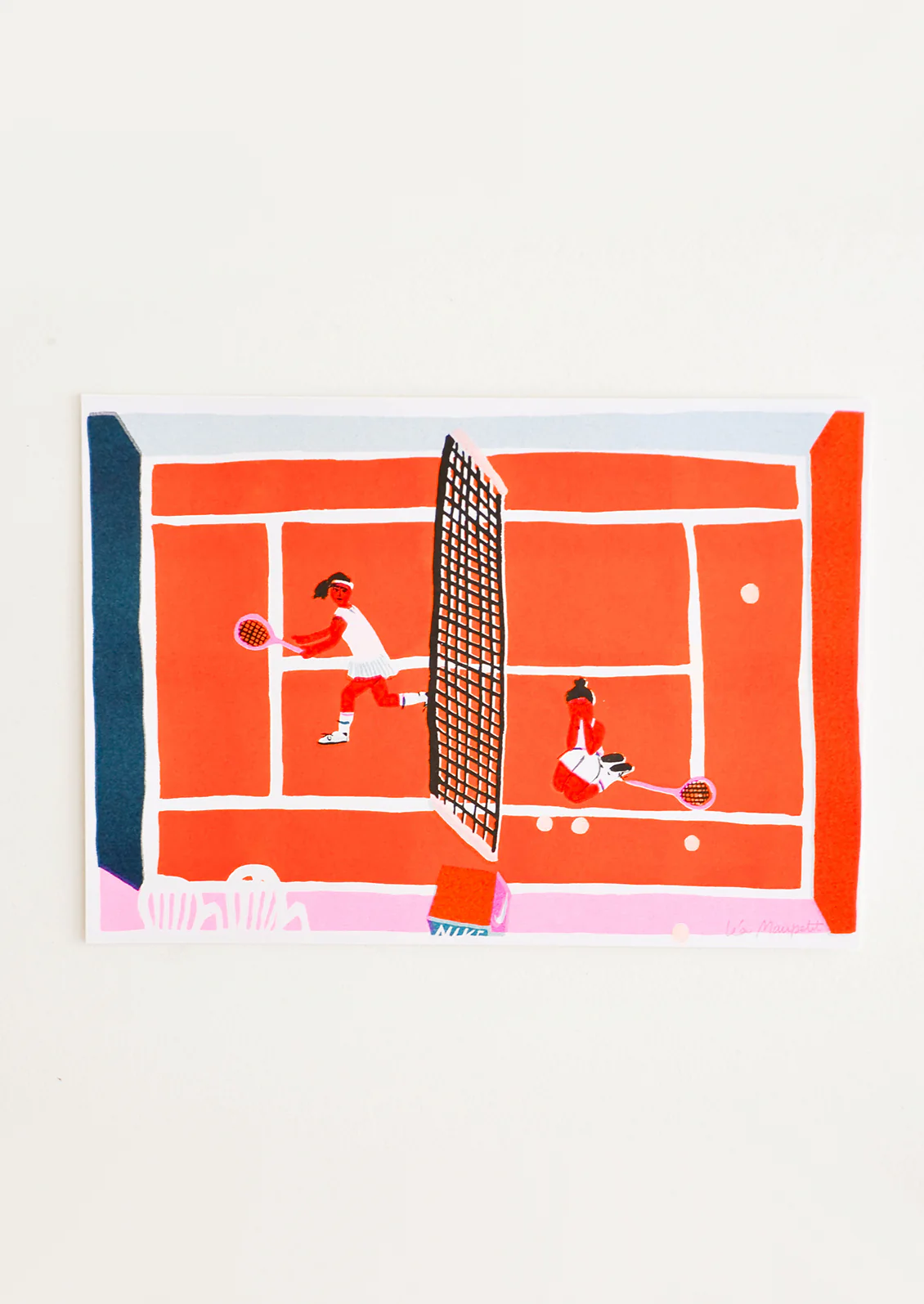 Tennis Game Print