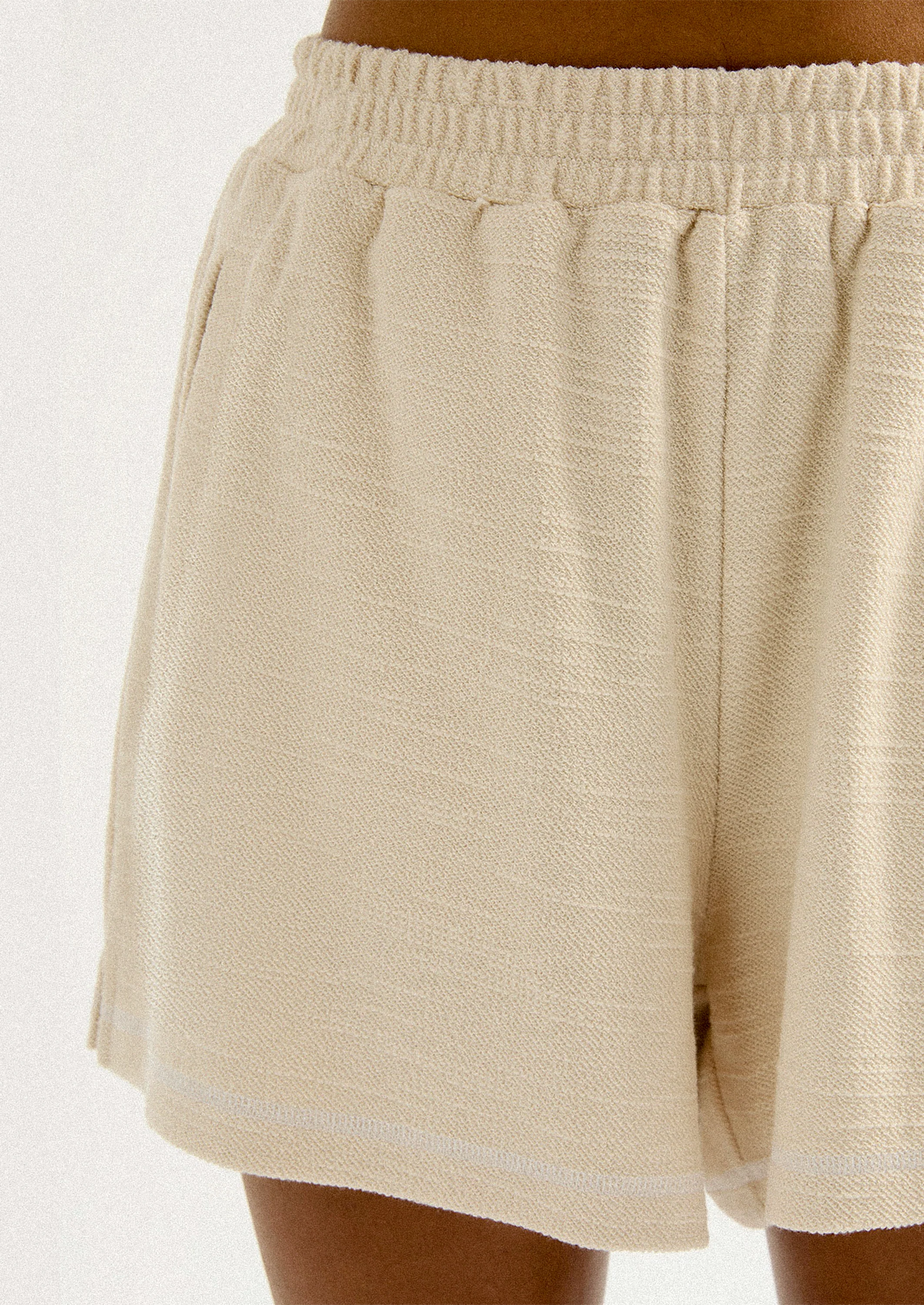 Sutton Textured Cotton Shorts - Image 3