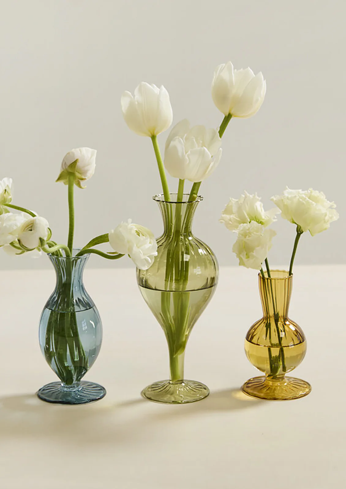 Tinted Optic Glass Vase